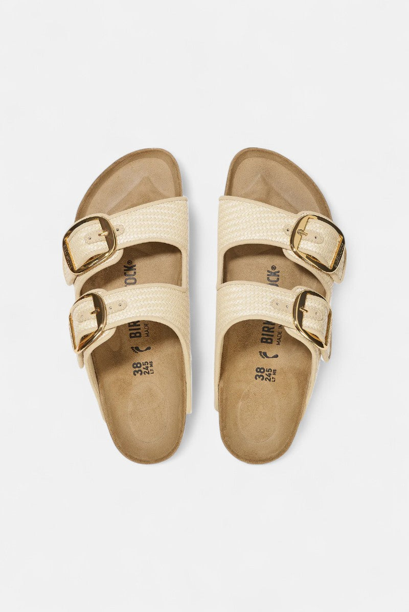 sandali arizona big buckle raffia