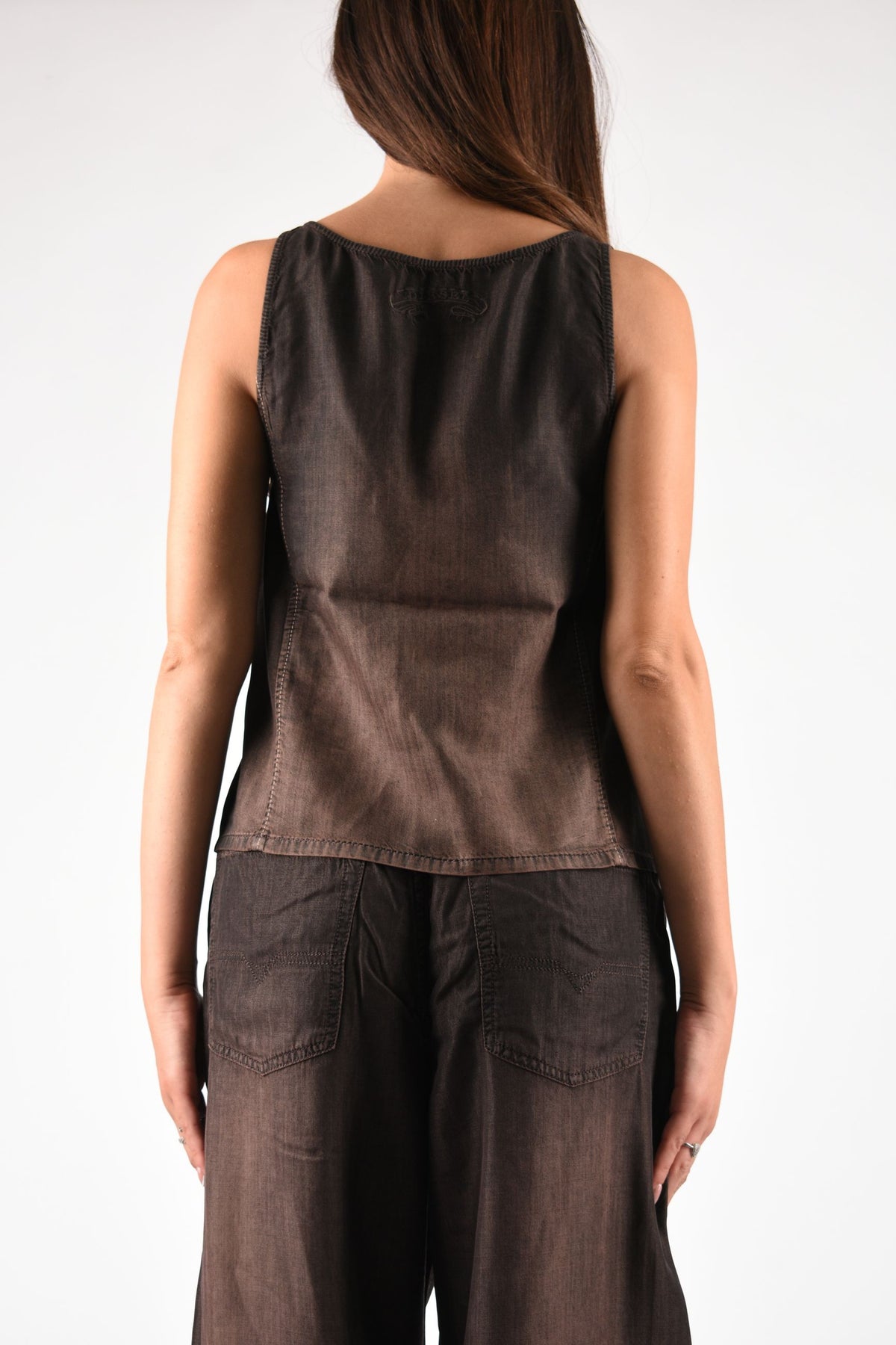 Canotta in denim fluido spalmato
DE NORIAN-S A23282068YF