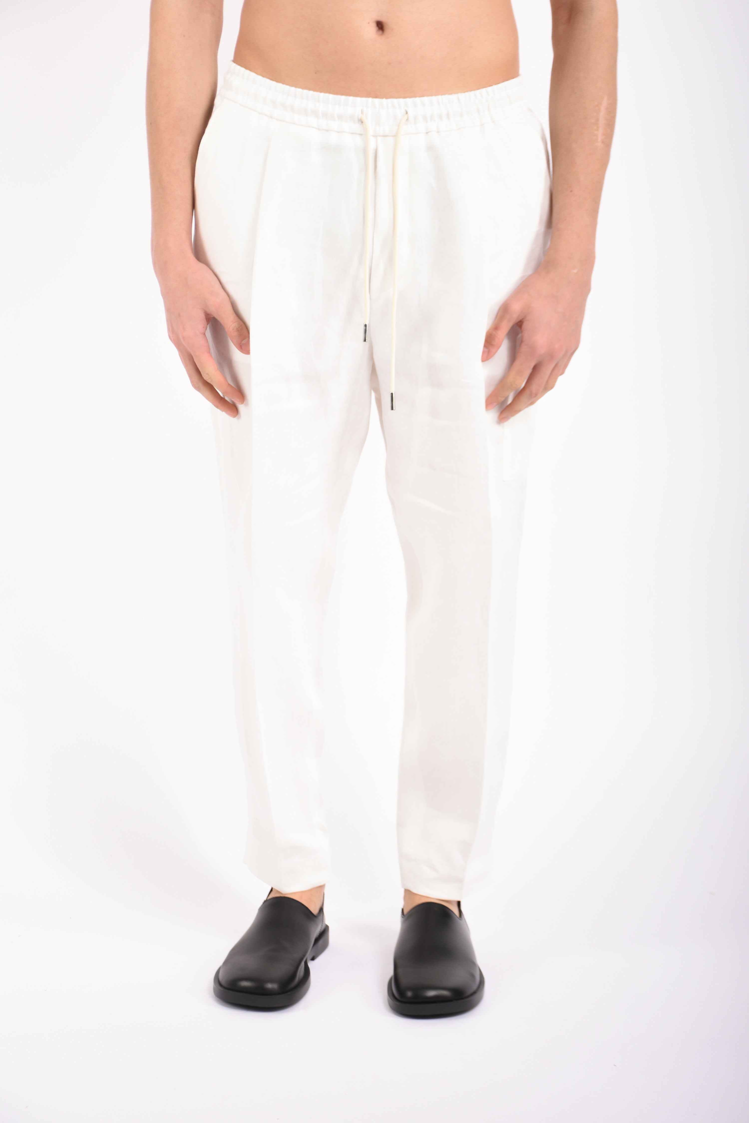 Pantaloni noah in lino armaturato