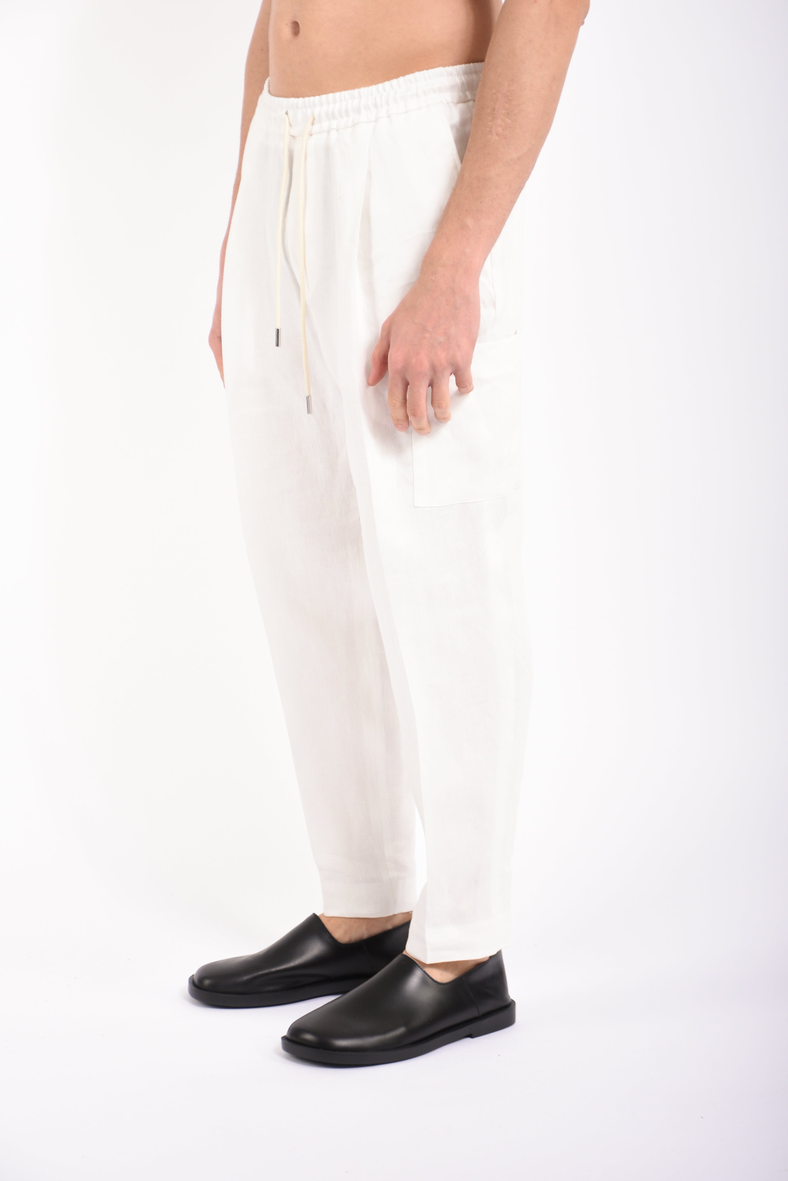 Pantaloni noah in lino armaturato
