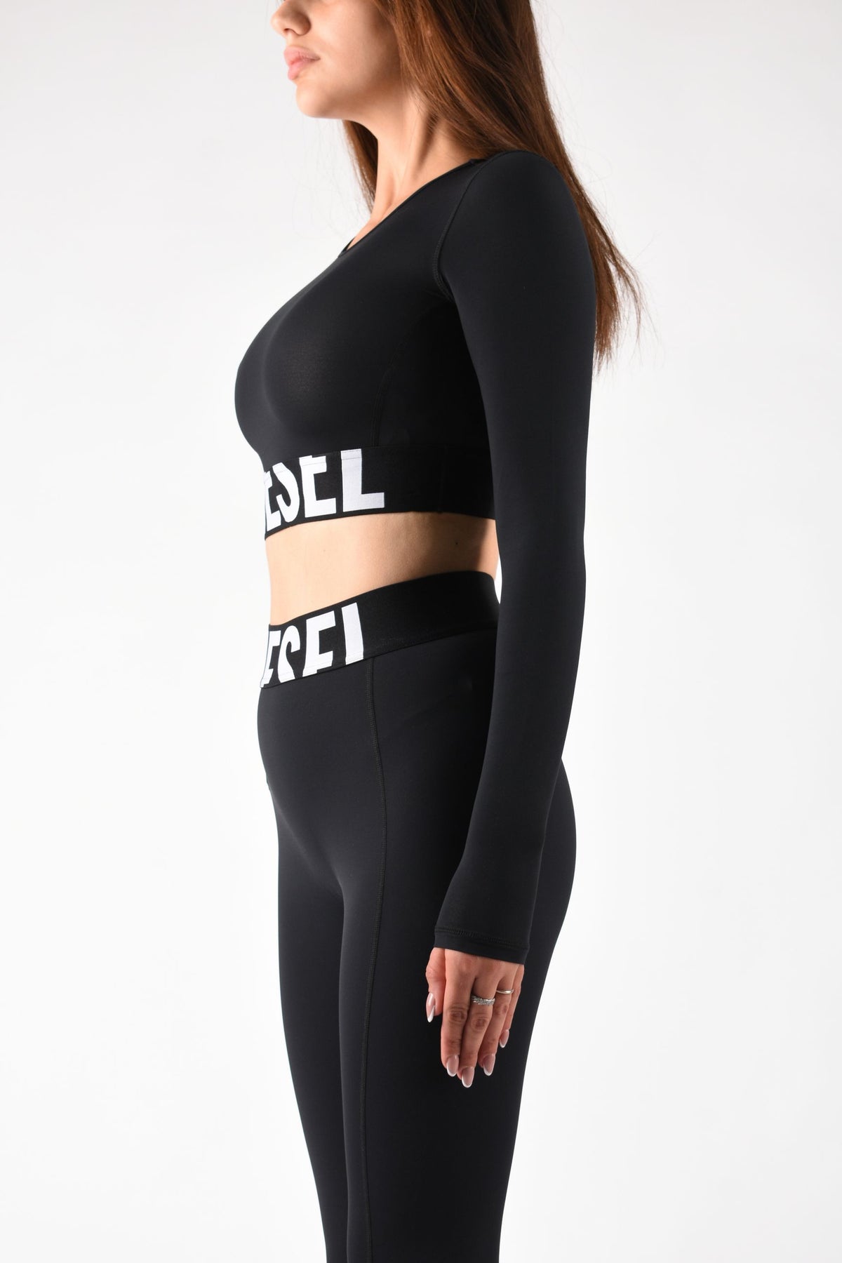 Crop top in microfibra con logo MELISSA D-POP A182810PLAR