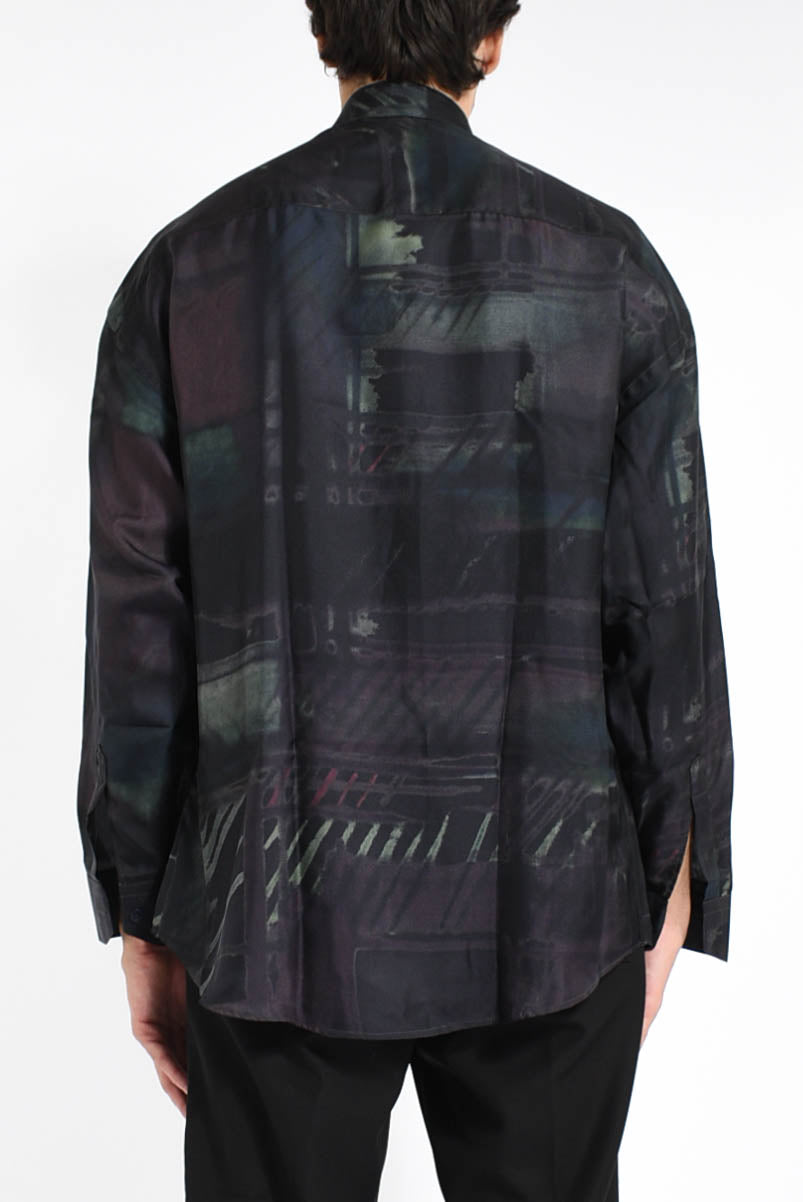 camicia in seta stampata Valentino