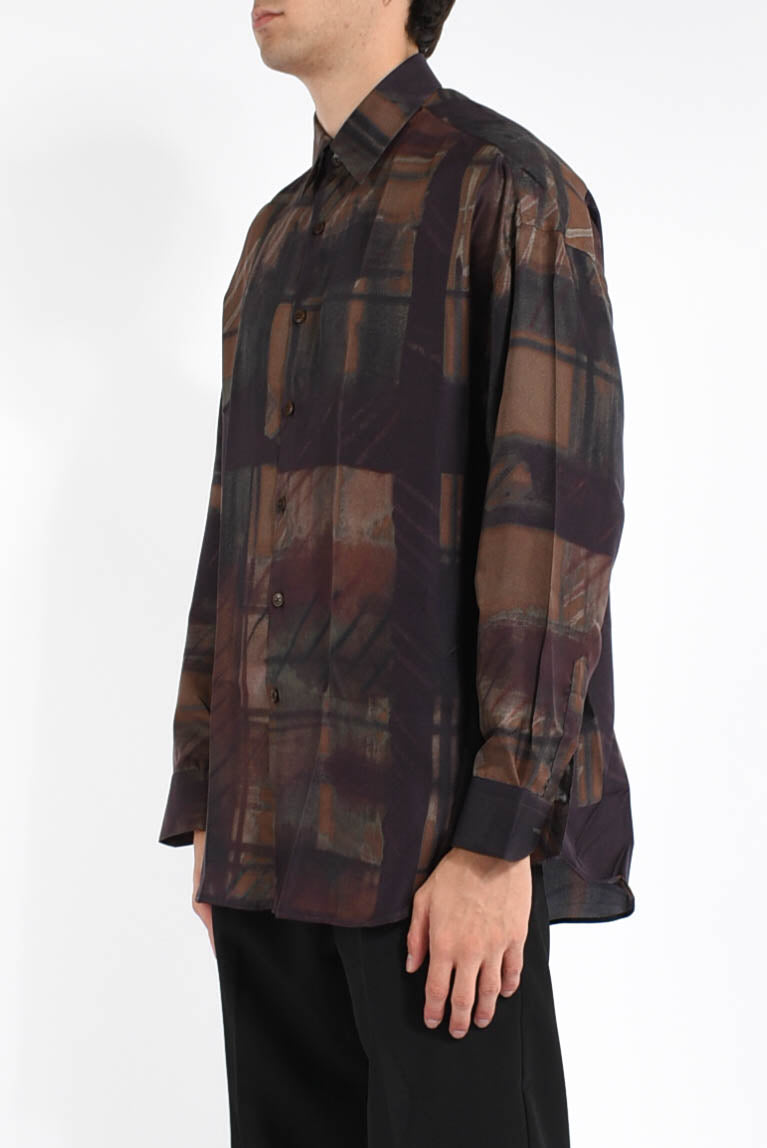 camicia in seta stampata Valentino