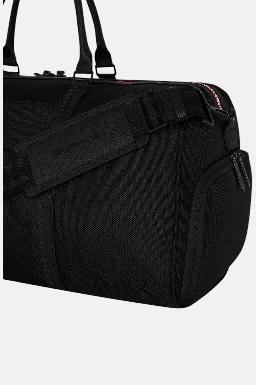 borsone Printed zipper shark duffle