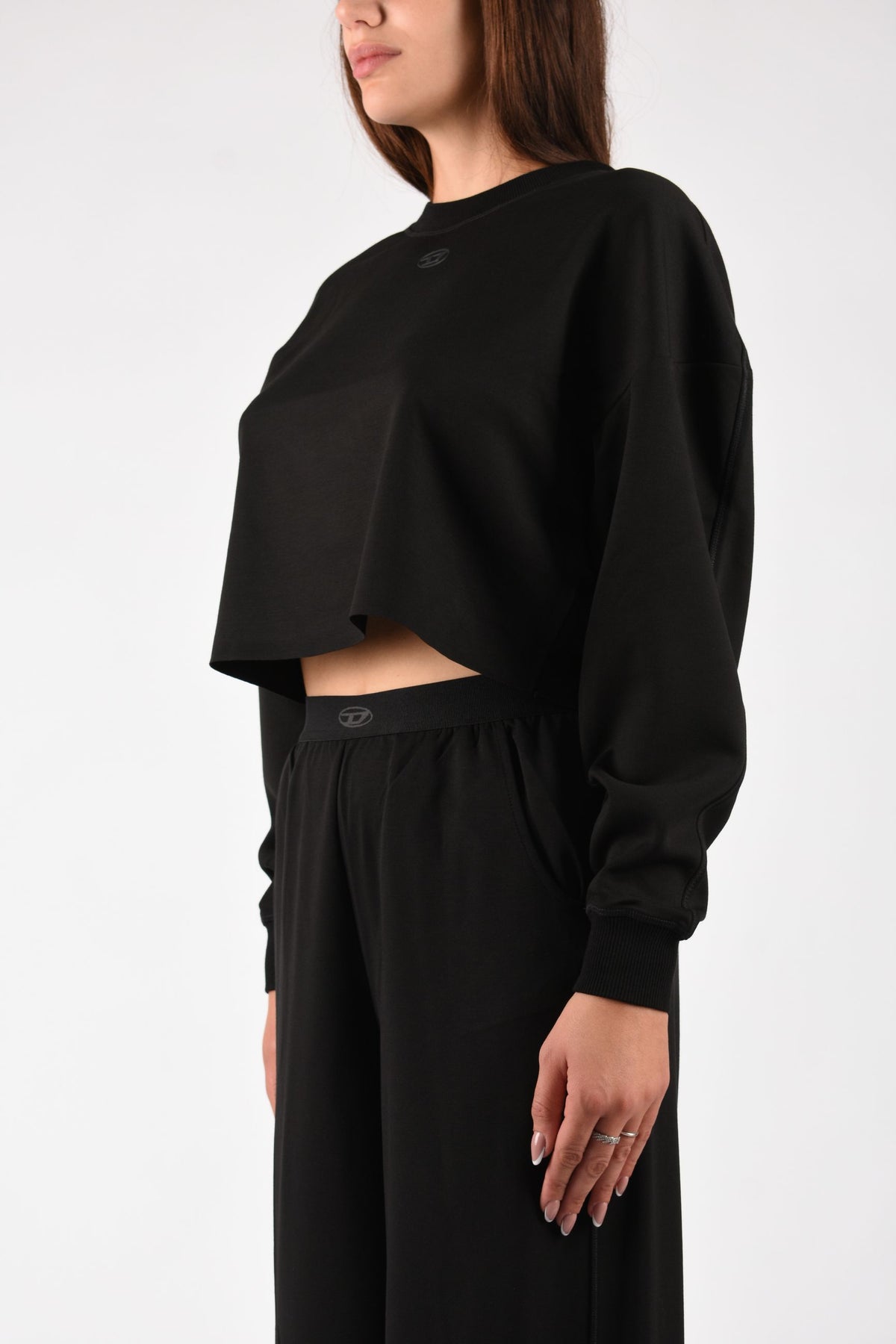 Felpa crop in scuba leggero stretch BLAKE UTLT A223070TJBU