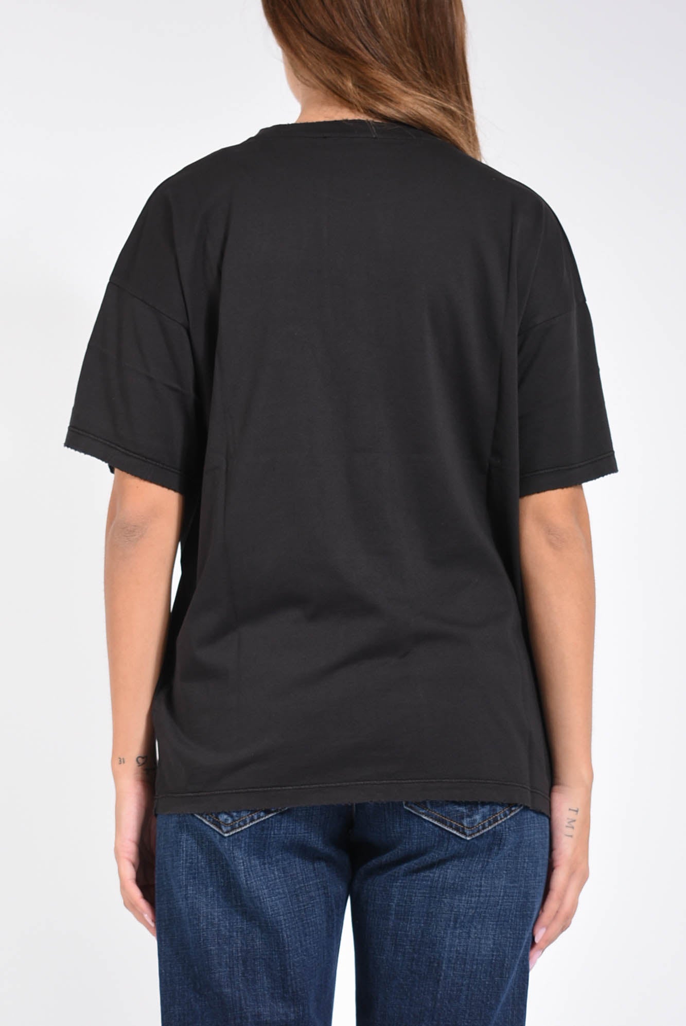 T-shirt girocollo over in jersey