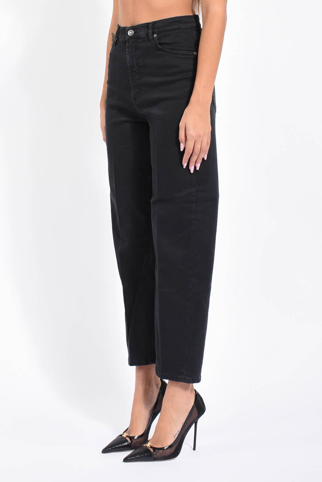 Jeans Bessie loose in denim fisso