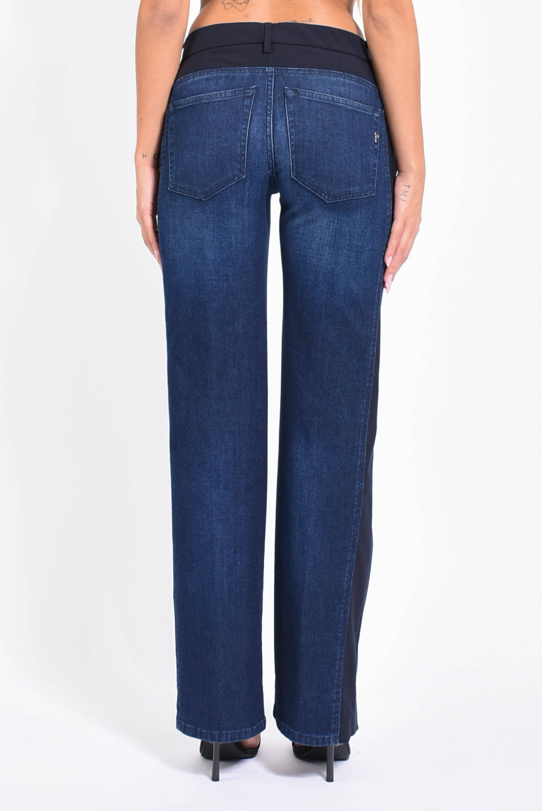 Pantaloni Maddie in denim e lana