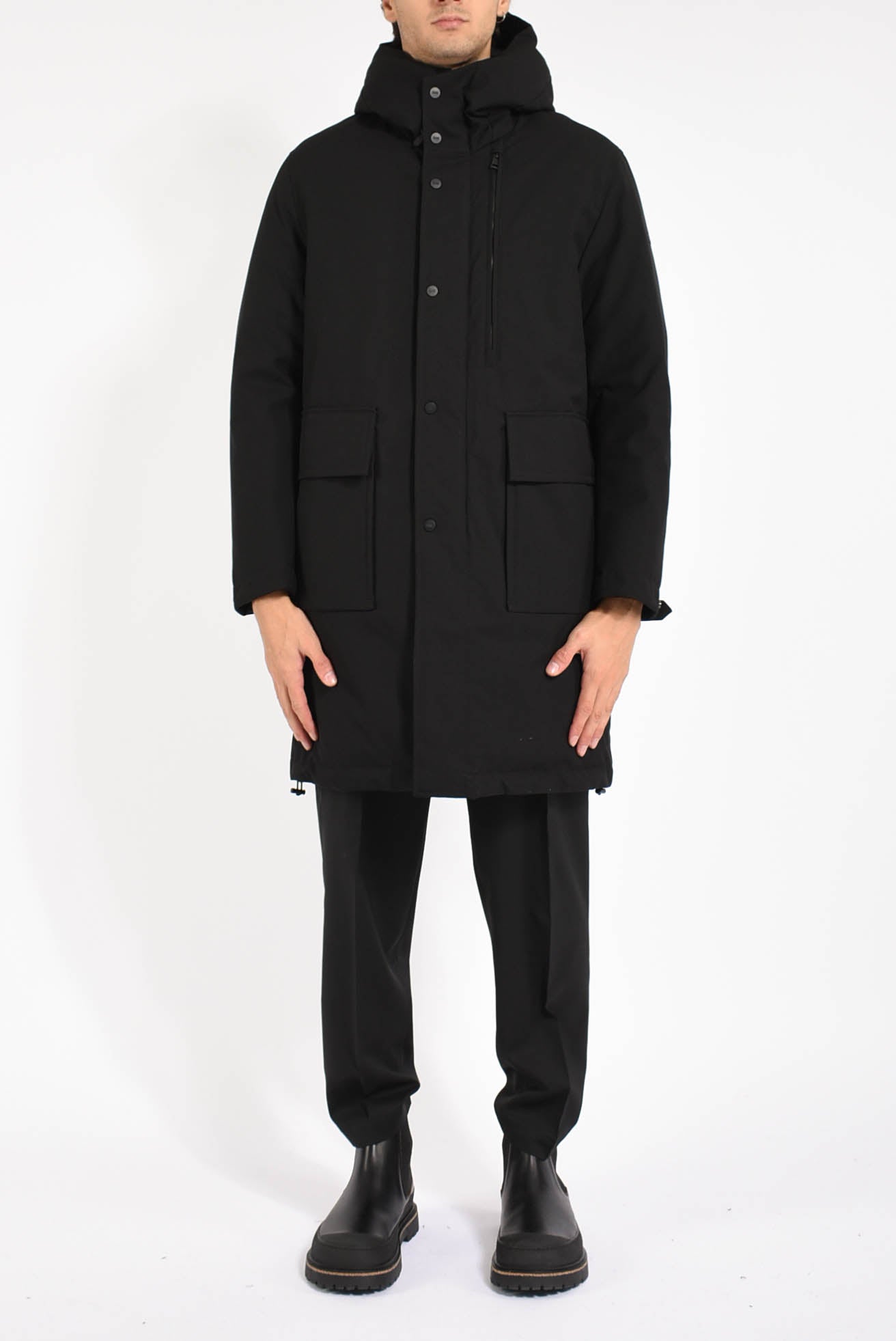 Parka reversibile in tessuto 3-Layer