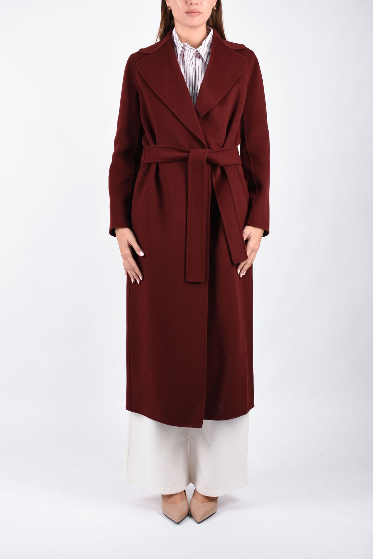Cappotto a vestaglia in drap di lana POLDO 2629016073600