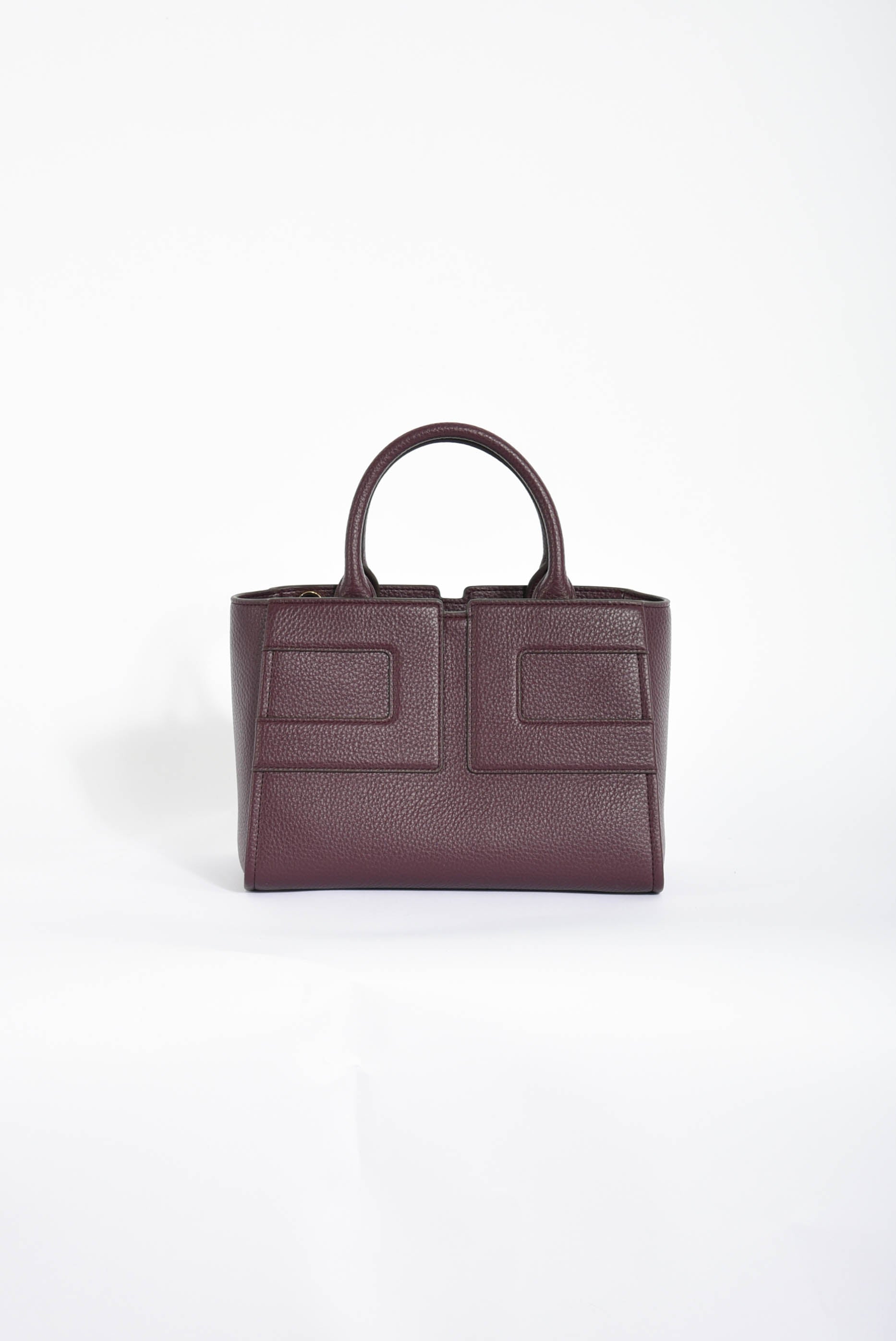 borsa shopper con maxi logo