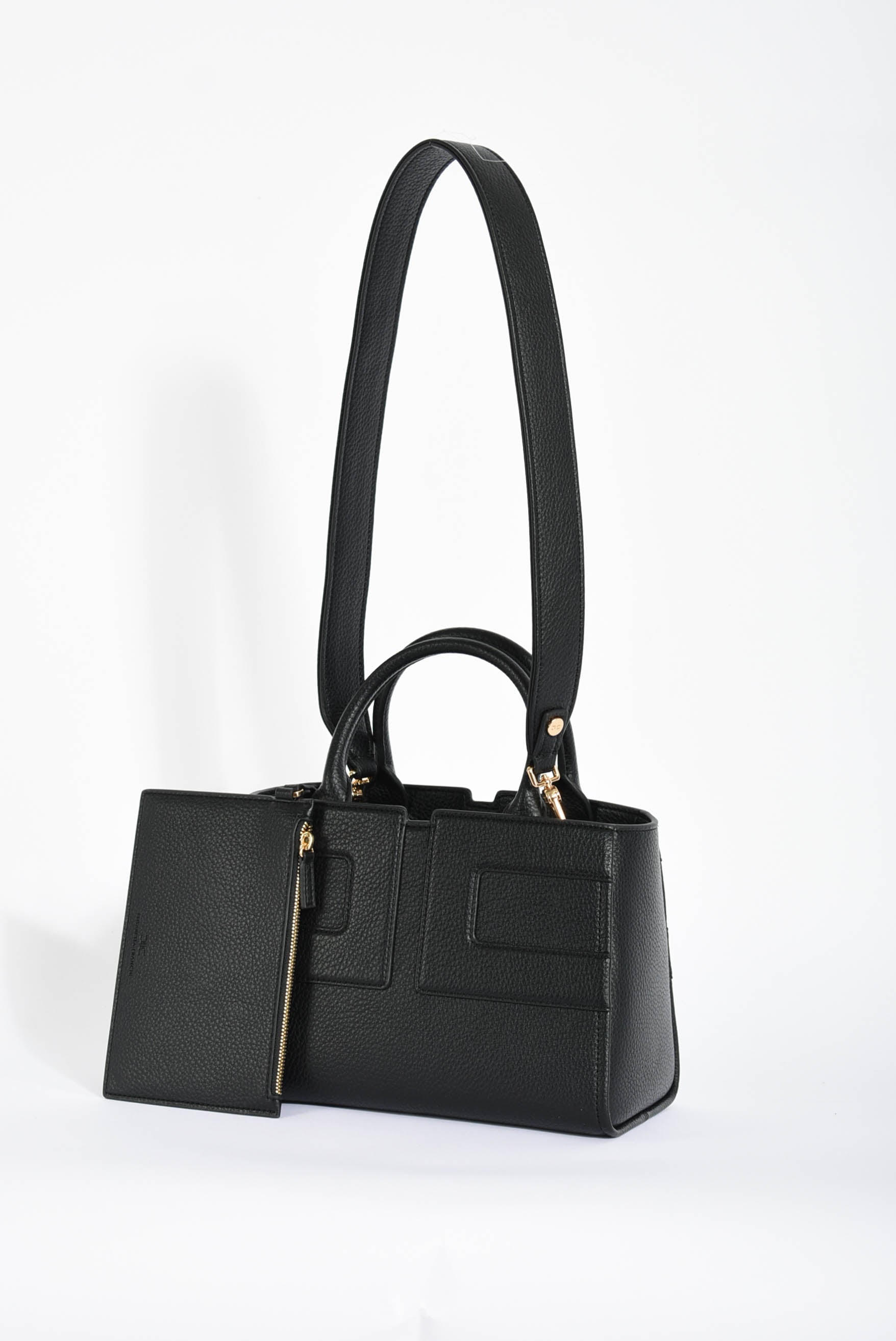 borsa shopper con maxi logo