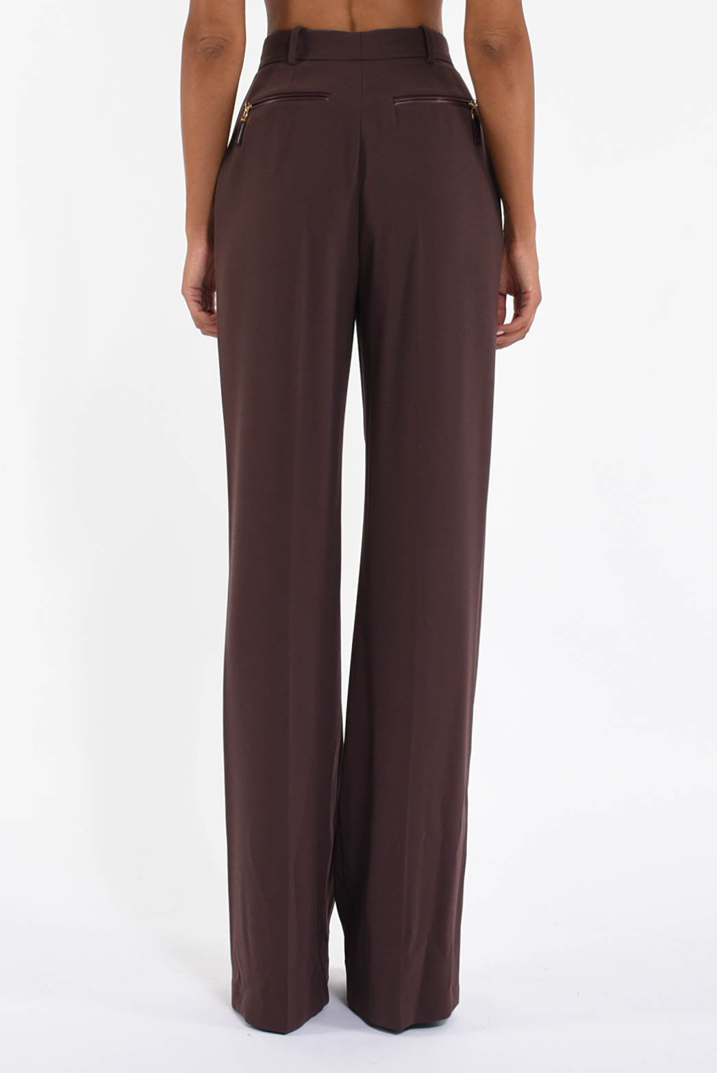 Pantaloni in crêpe fluido