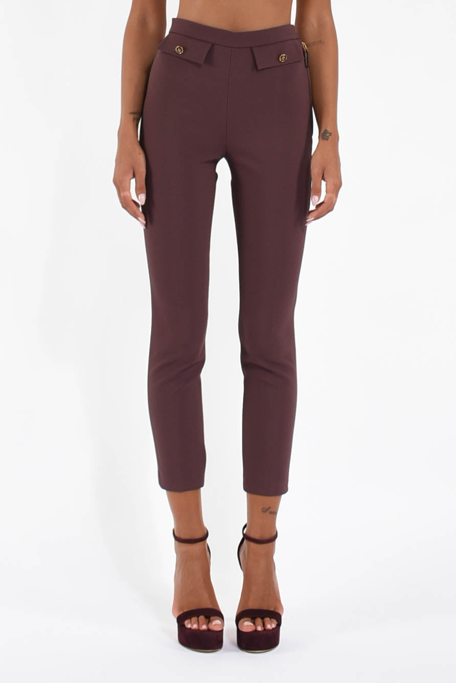 Pantaloni in doppio crêpe