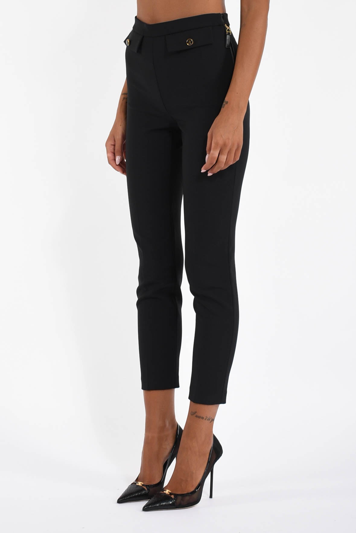 Pantaloni in doppio crêpe