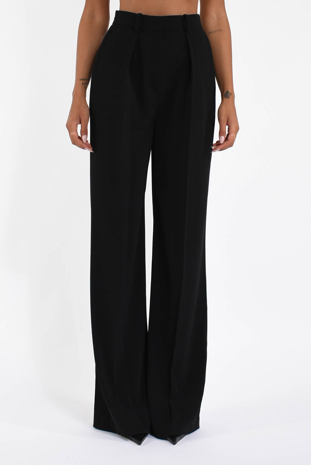 Pantaloni in crêpe fluido