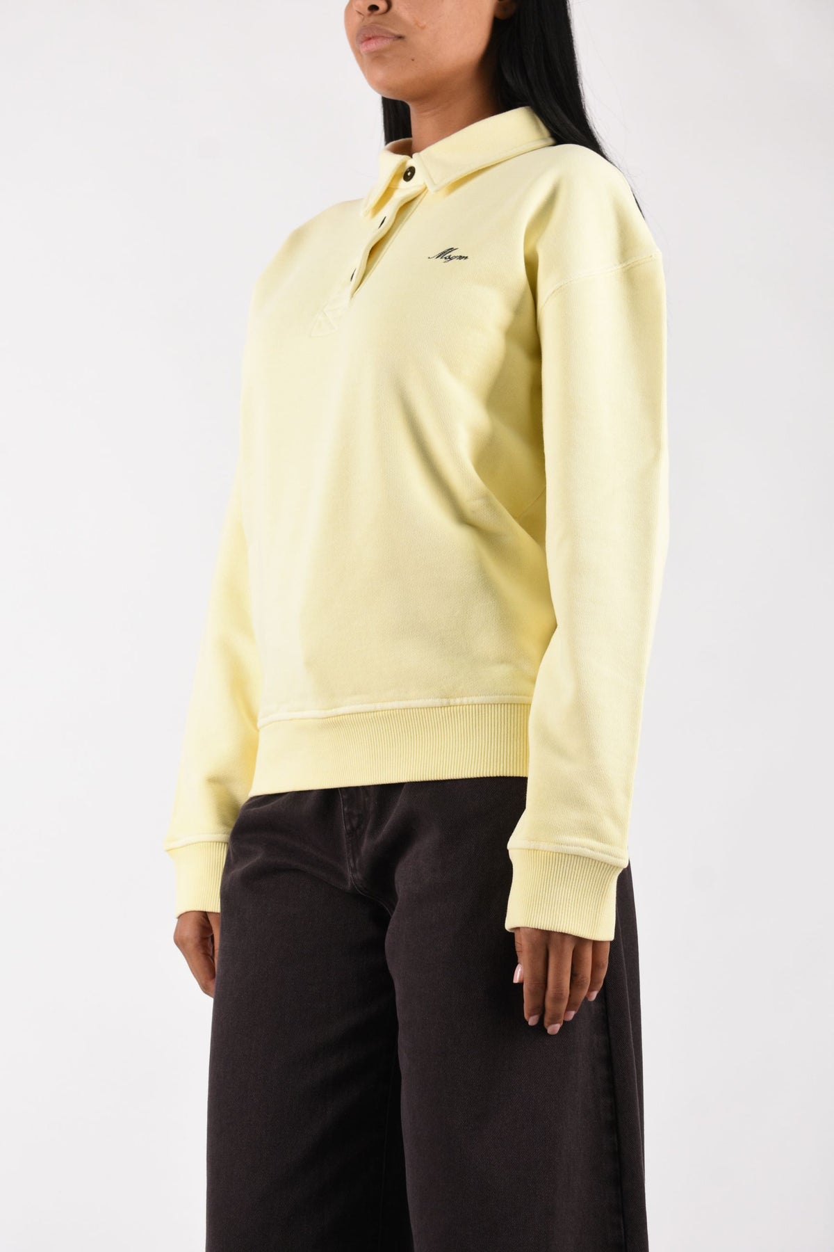 Polo in Felpa di cotone con logo ricamato 4141MDM111SE267573