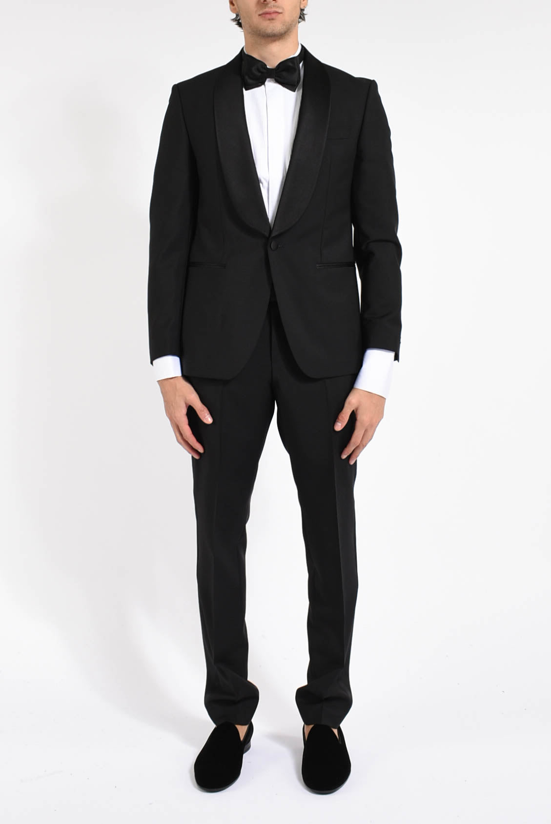 Abito smoking in fresco lana