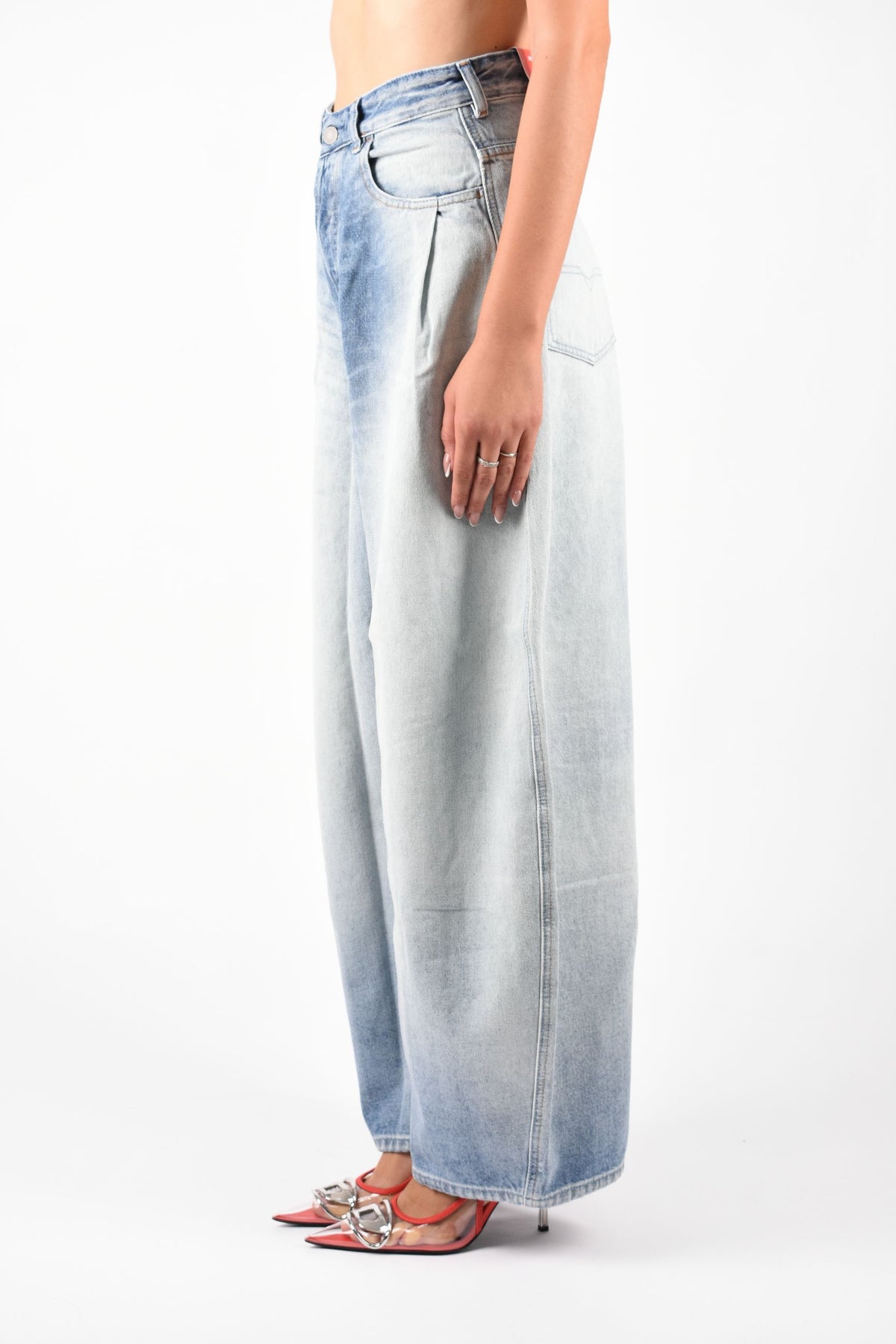 Jeans Relaxed Vita Alta 1987 D-Khelz-B-S1 A25171007EE