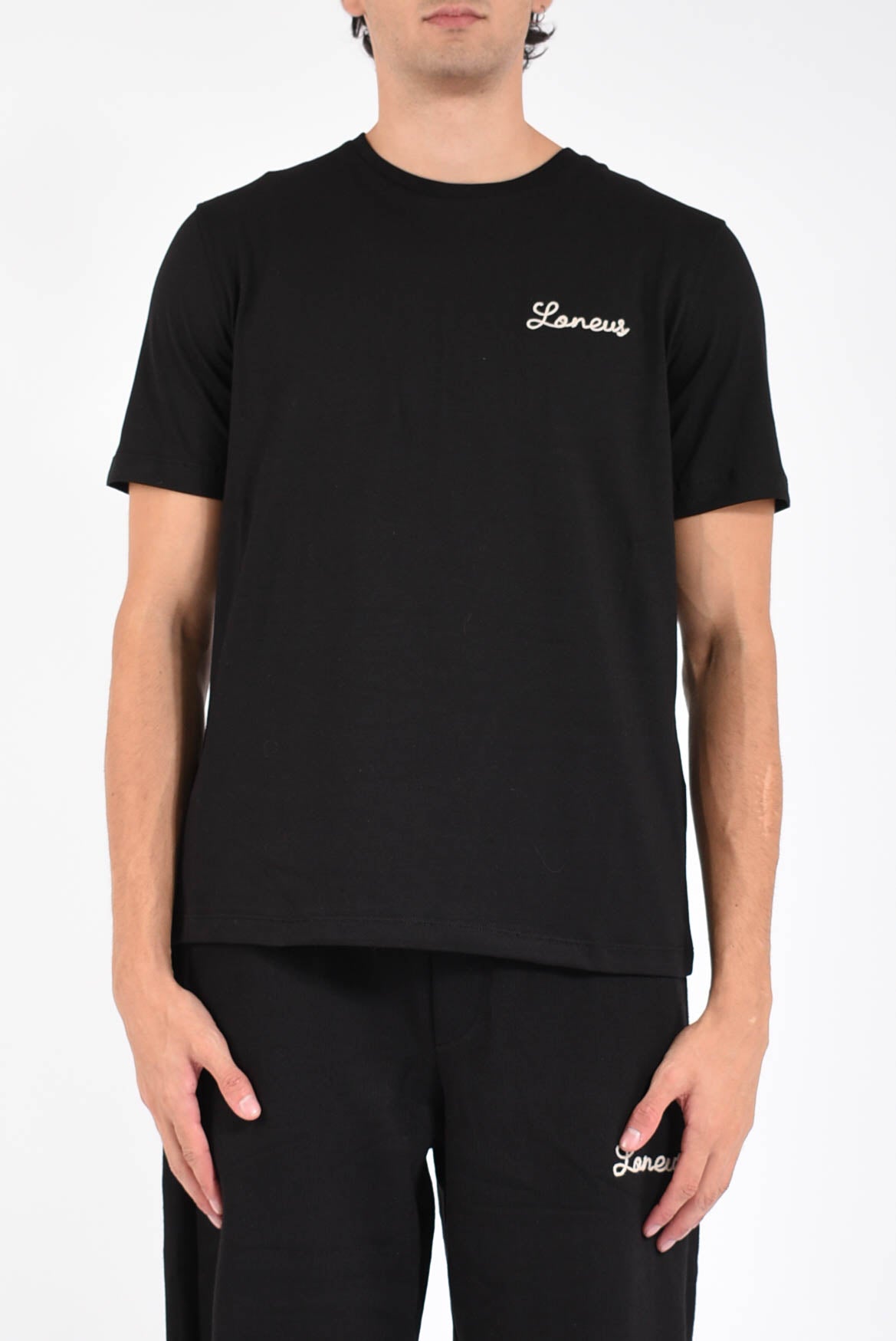 T-shirt girocollo in cotone Cornely