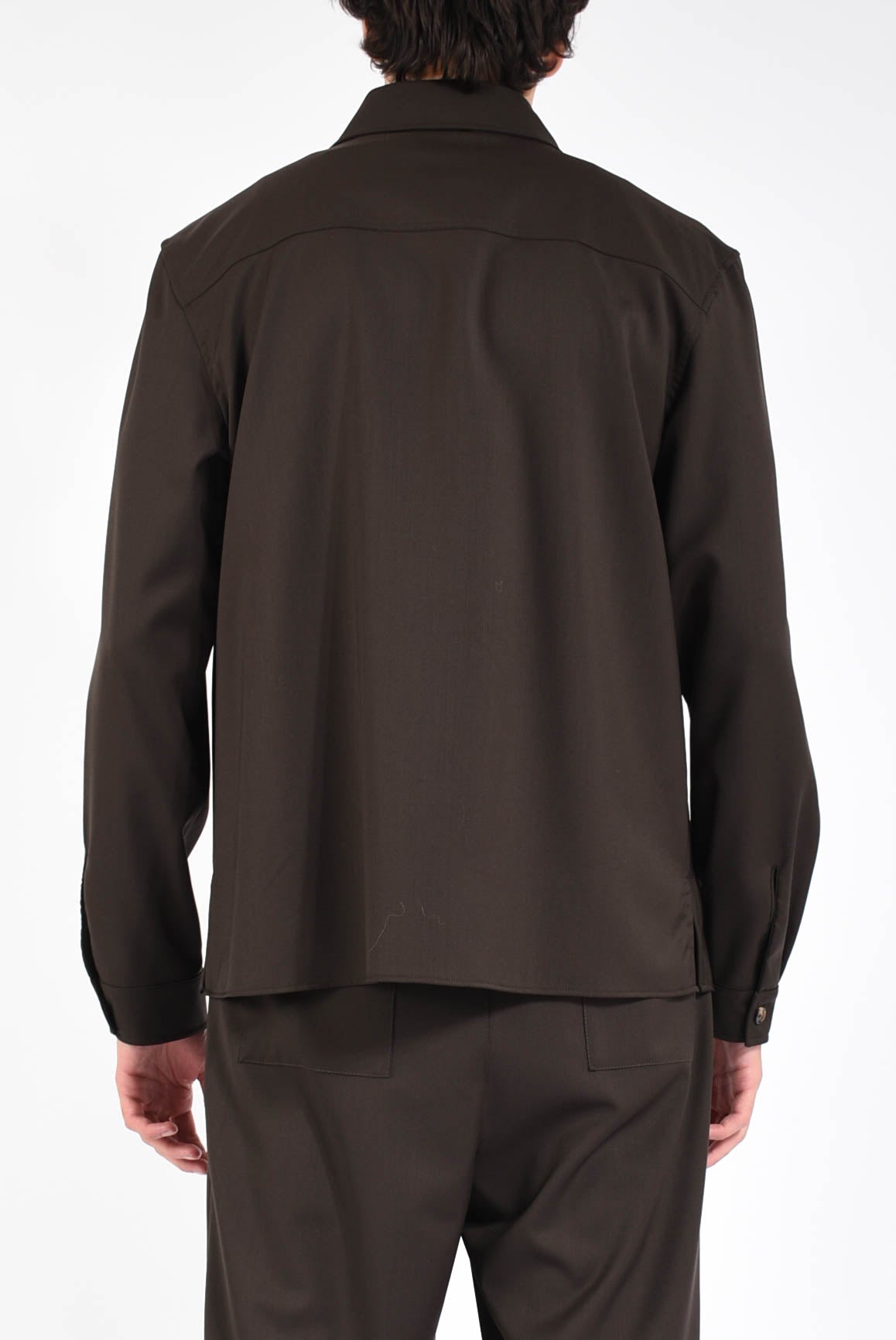 overshirt in lana vergine