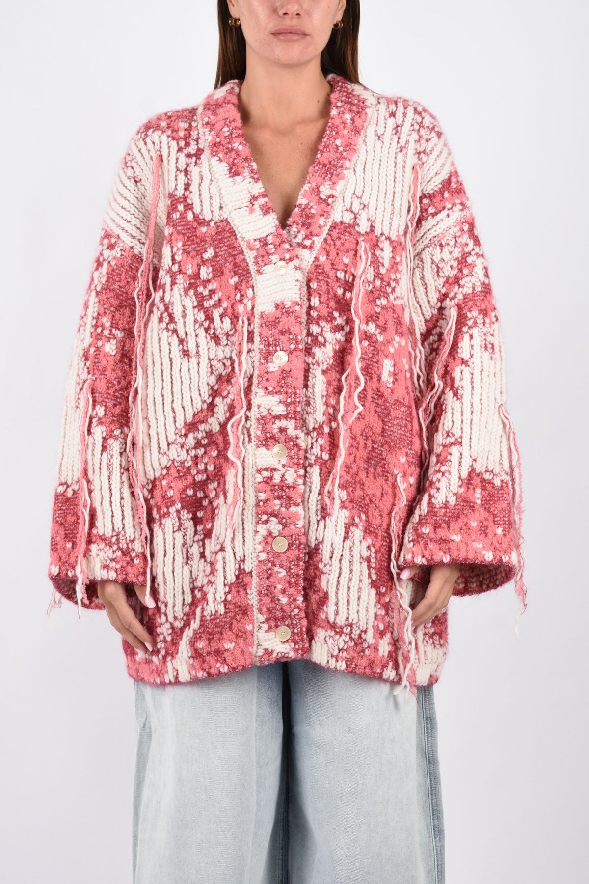 CARDIGAN OVER IN JACQUARD F6LAWOCA176