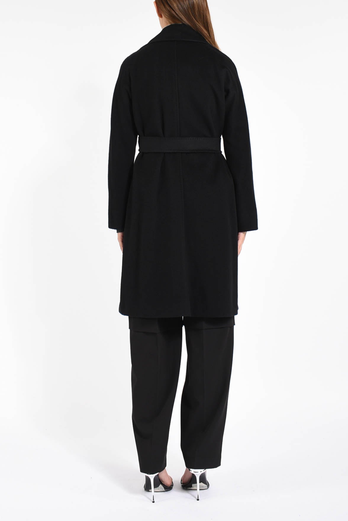 cappotto a vestaglia in lana dravenna