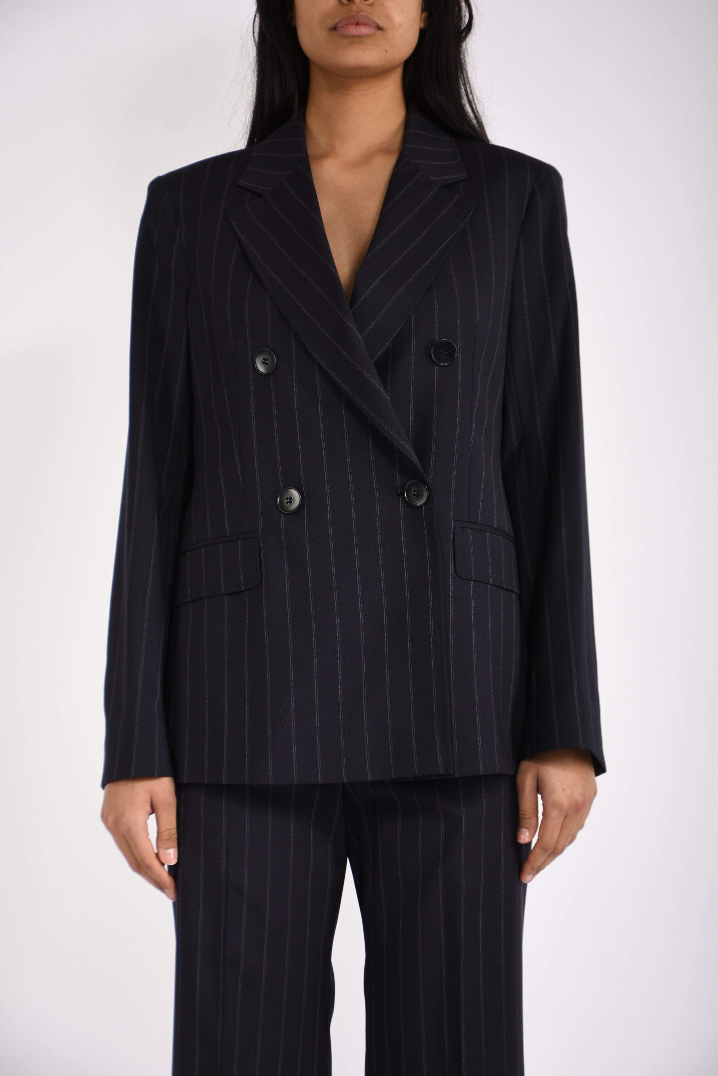 giacca doppiopetto gessata onagro