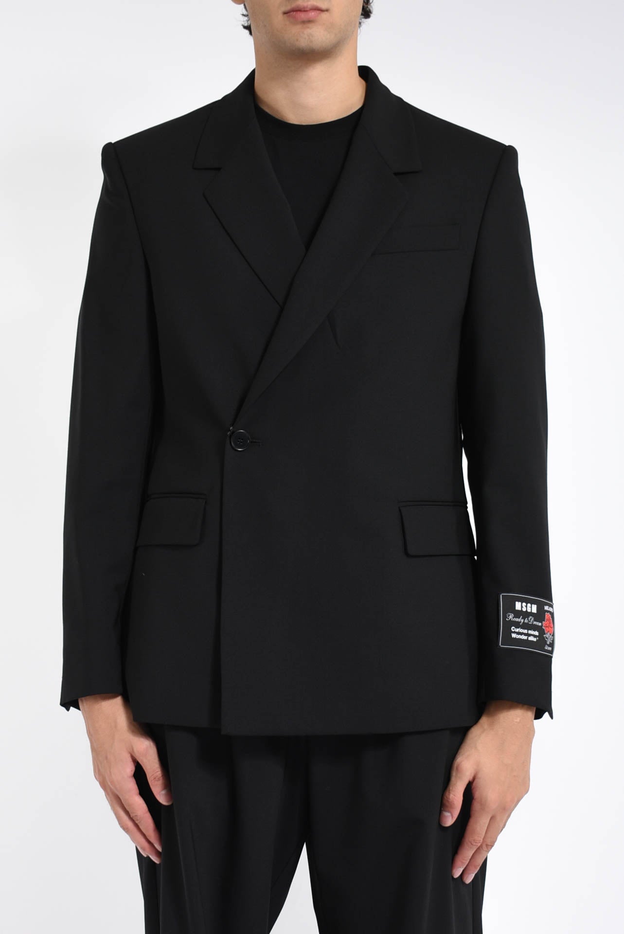 giacca doppiopetto in fresco lana