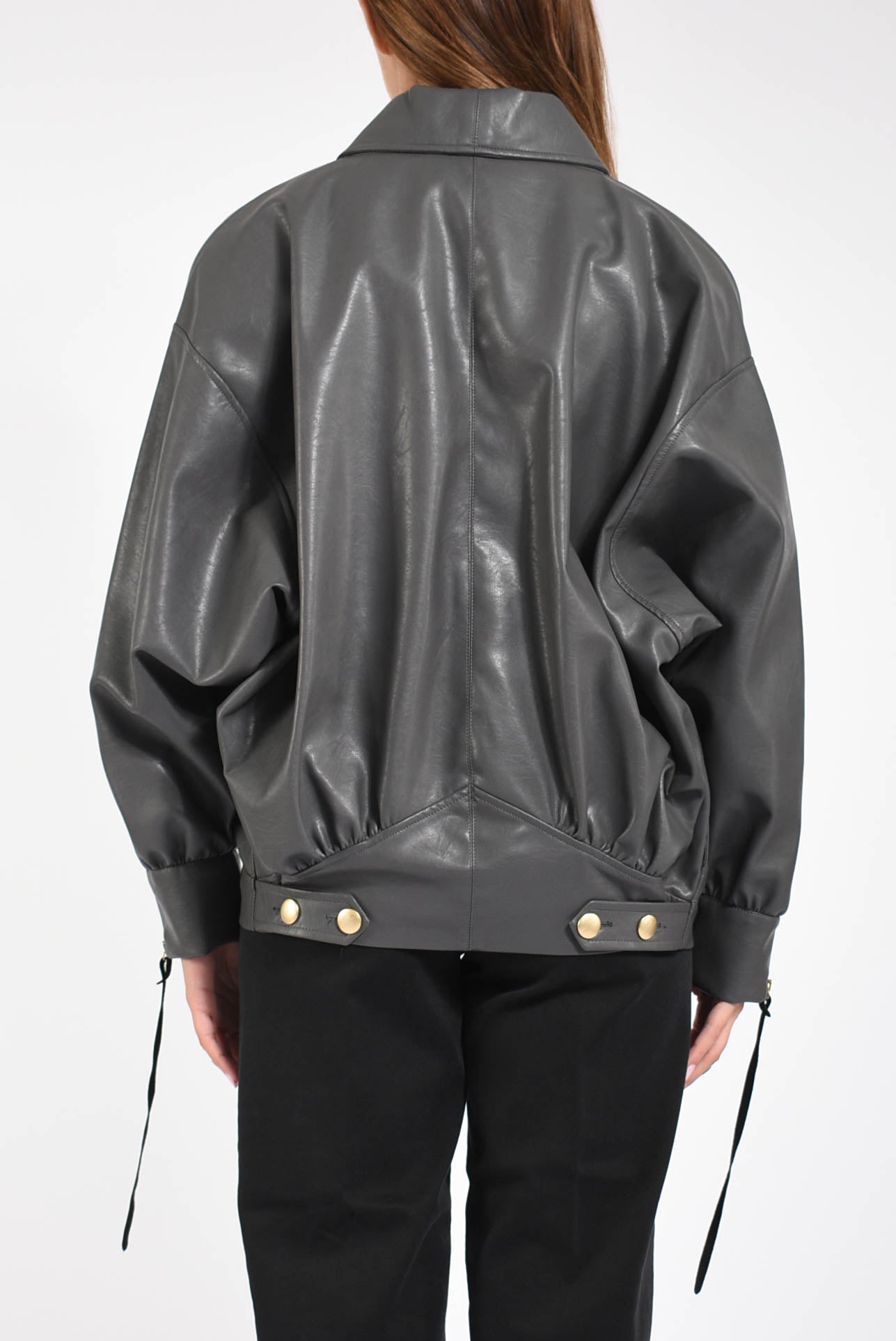 giubbino in ecopelle the virgo gummed