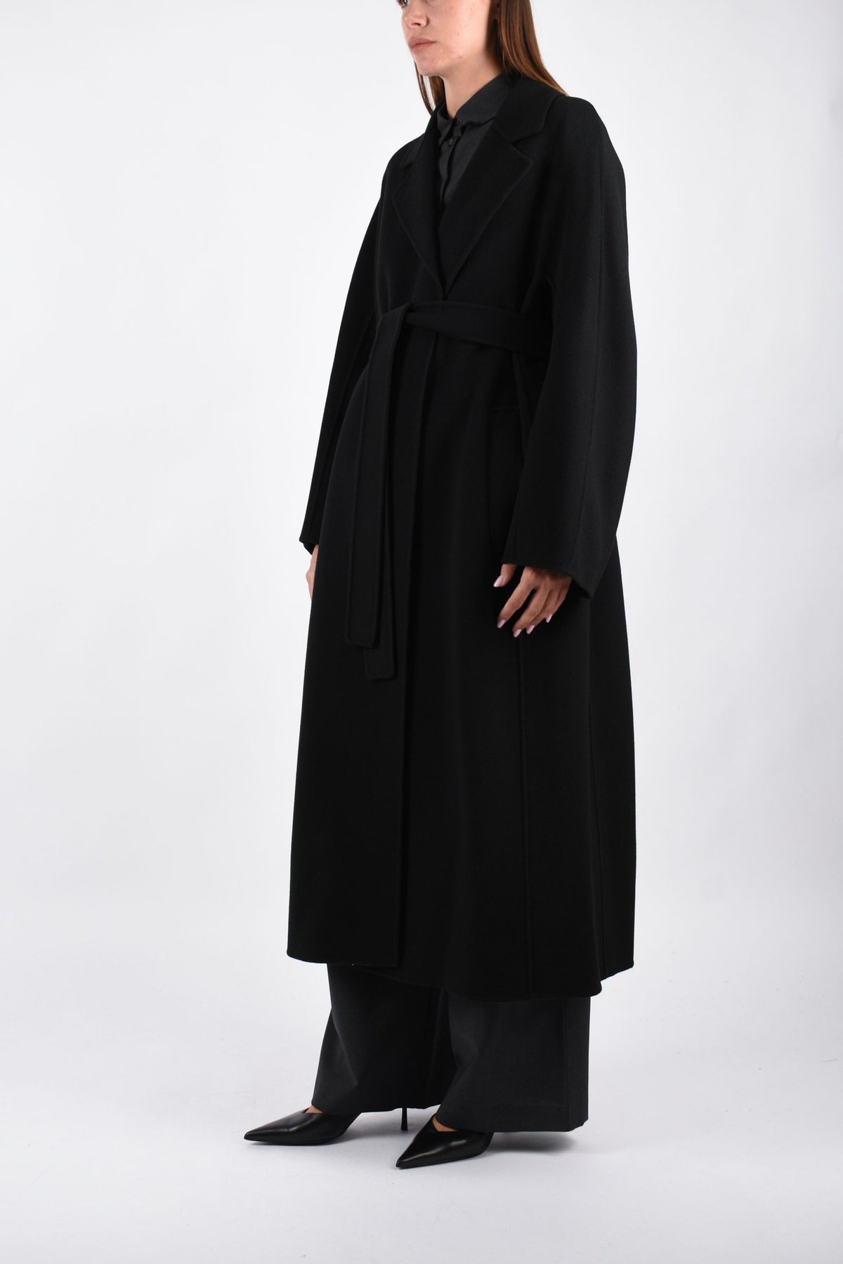 Cappotto lungo a vestaglia in drap di lana SMMPENELOPE 2629016121600