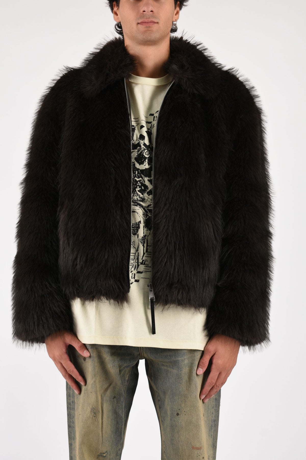 Giubbino Faux Fur Shawl