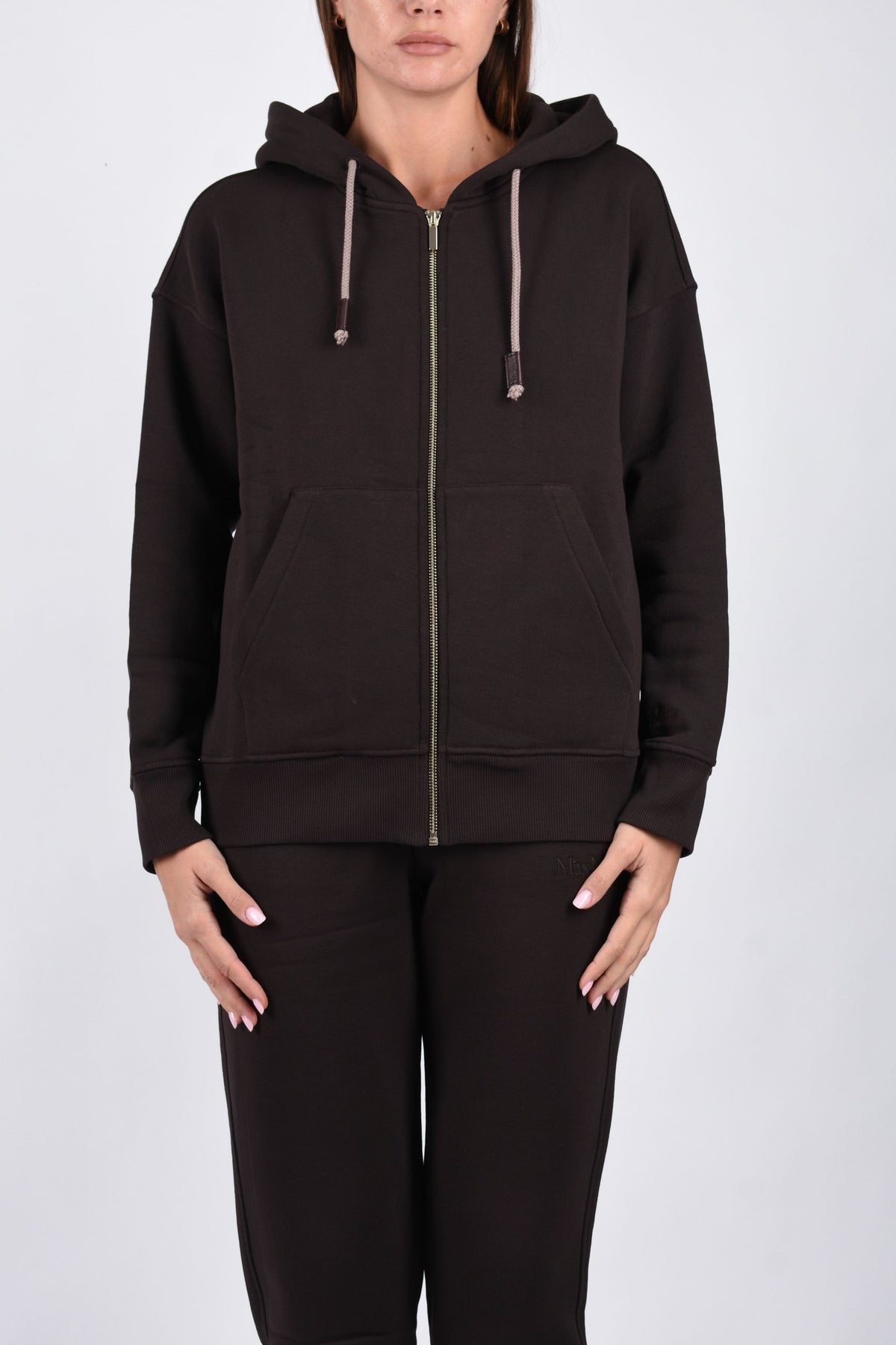 Felpa con zip in jersey garzata SMMGENTILE 2629926023600