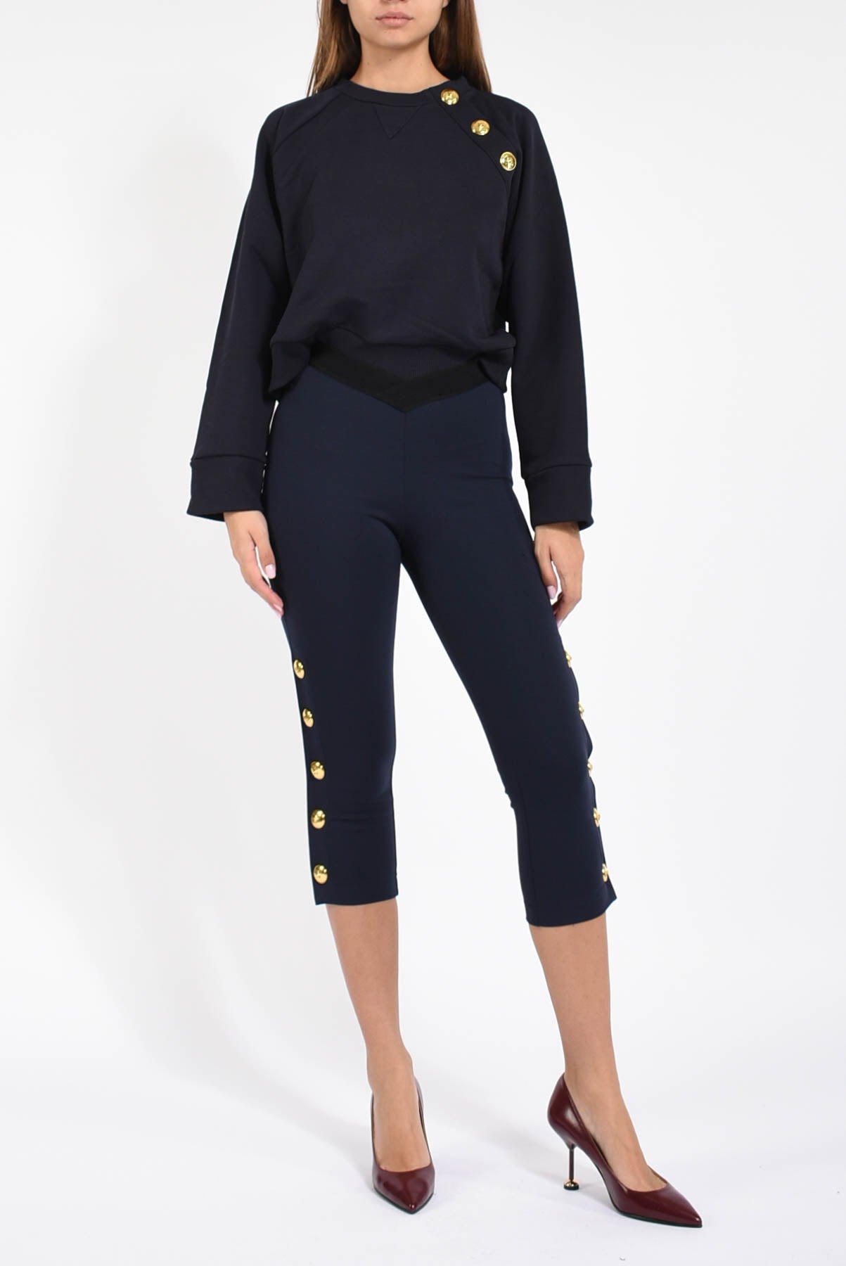 Felpa girocollo margarina