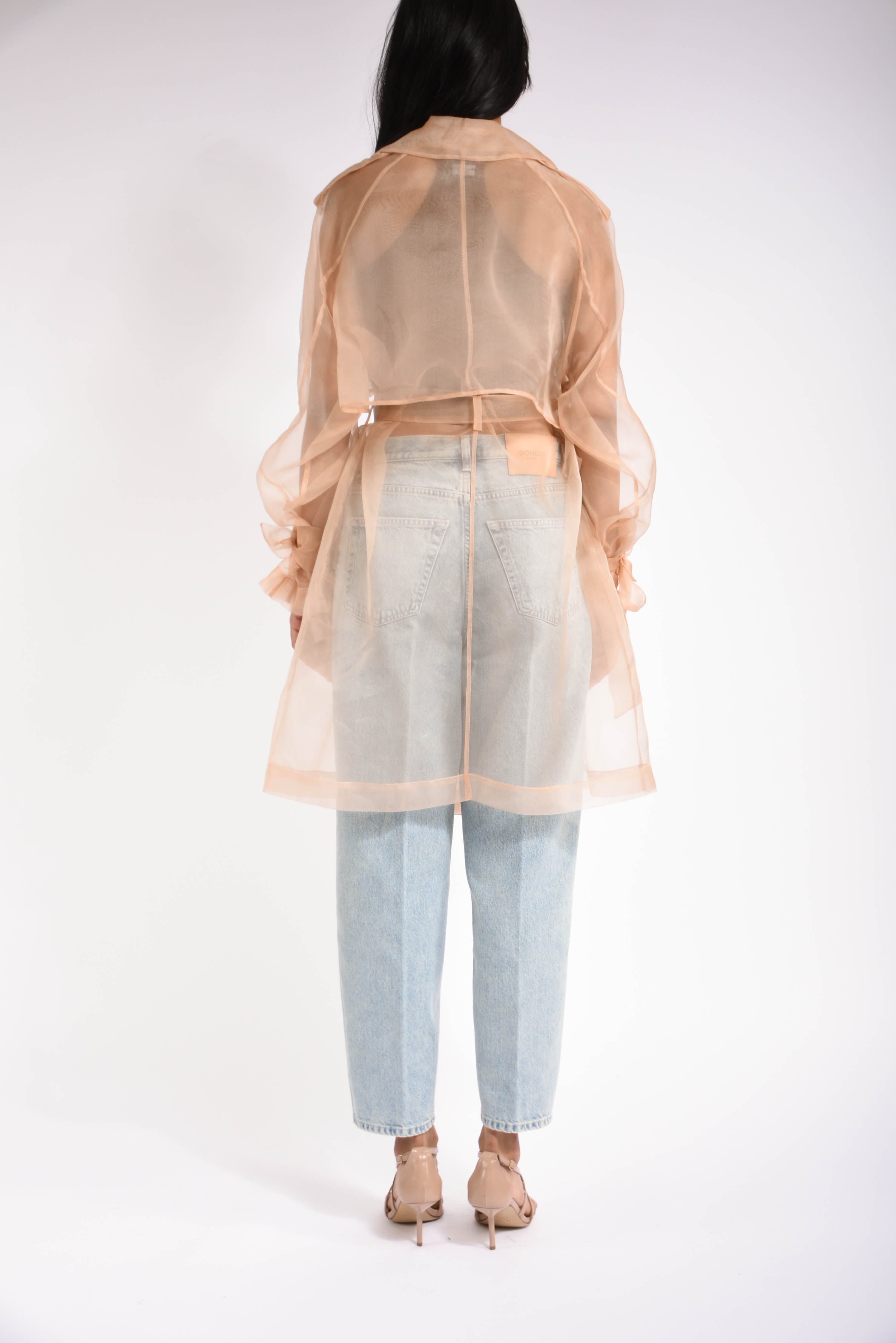 trench in organza cocco