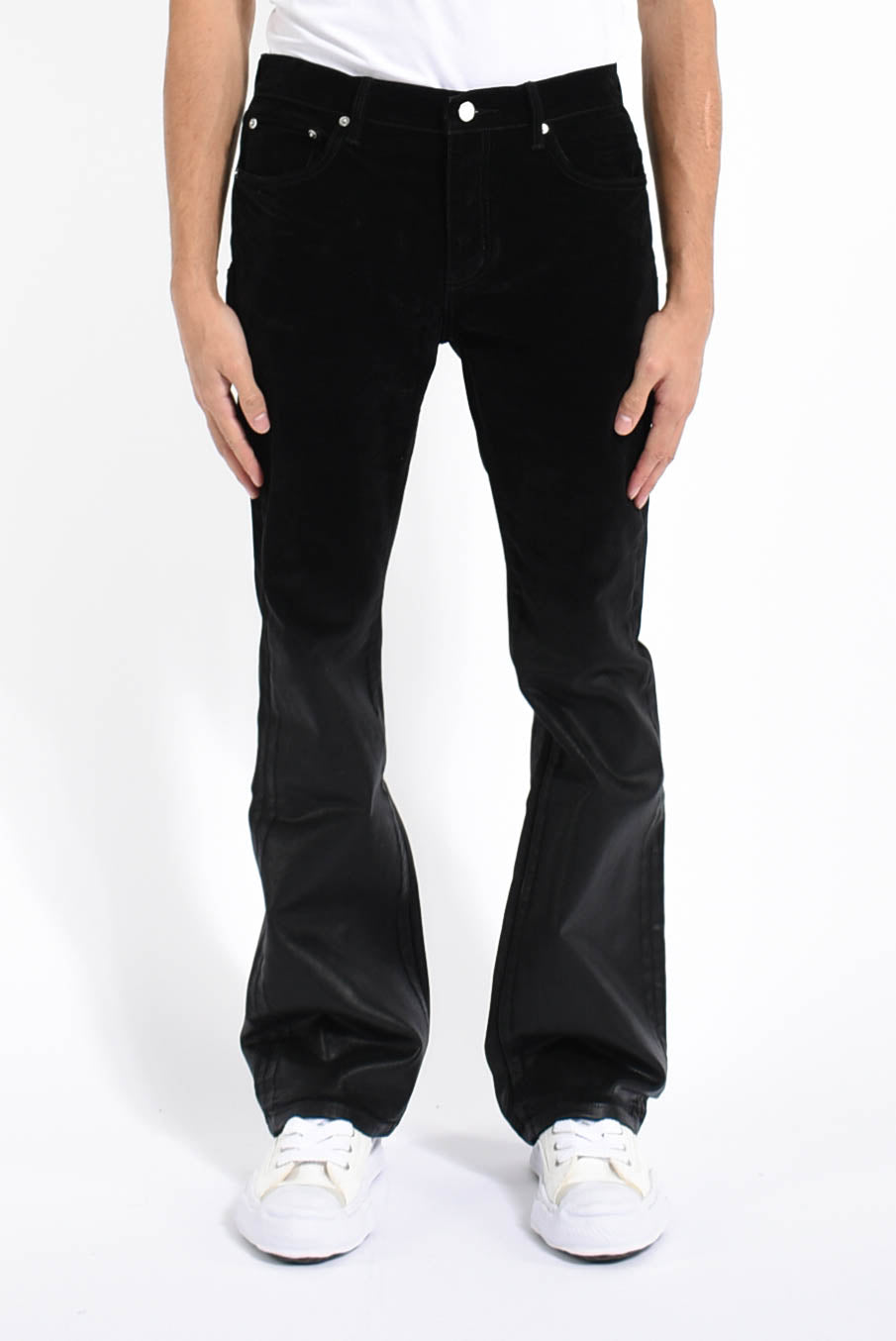 Jeans flare flock dipped