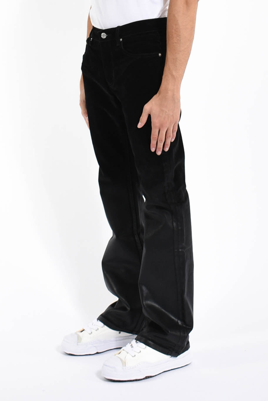 Jeans flare flock dipped