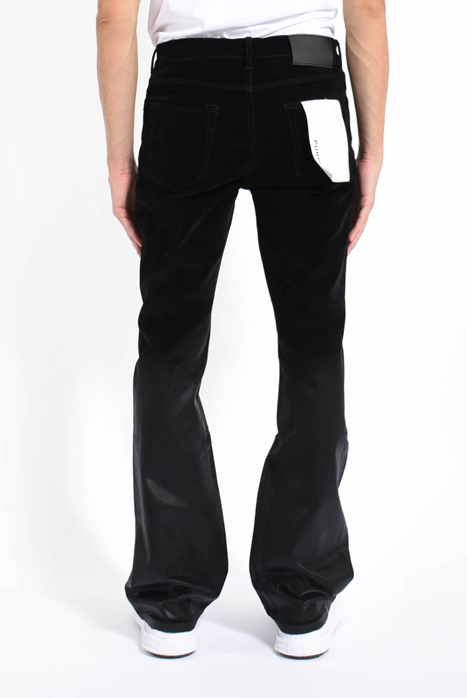 Jeans flare flock dipped