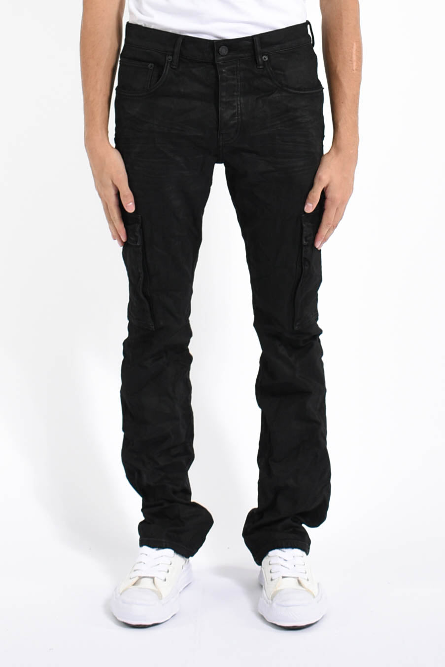 Jeans black resin cargo