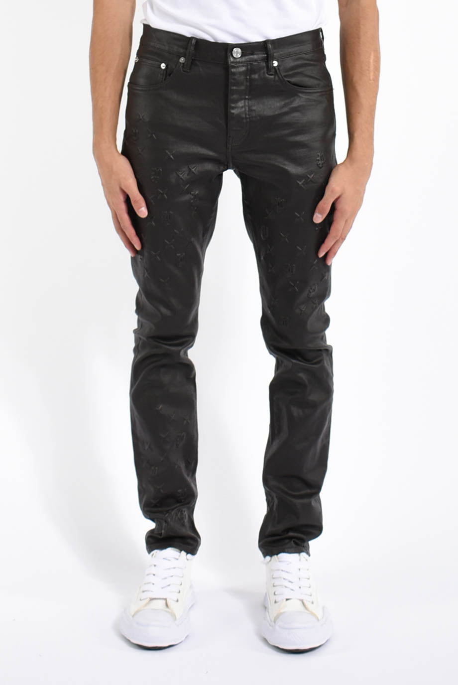 Jeans skinny mono embossed film