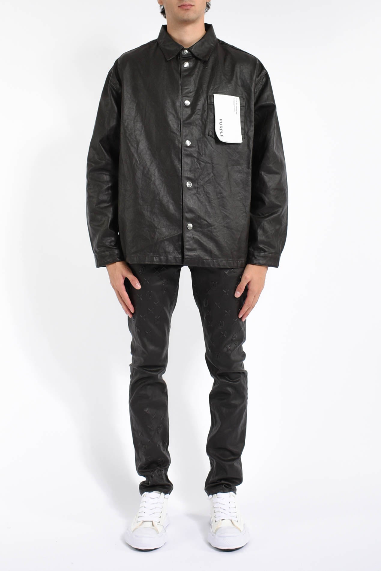 Jeans skinny mono embossed film