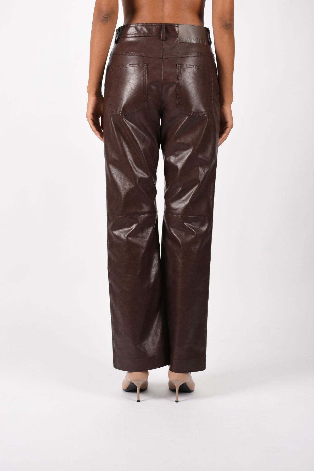 Pantaloni in ecopelle 4141MDP06267616
