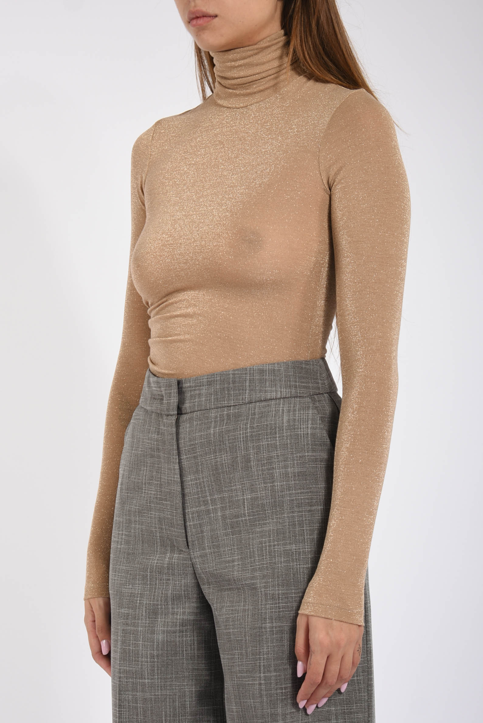 maglia in tulle lurex