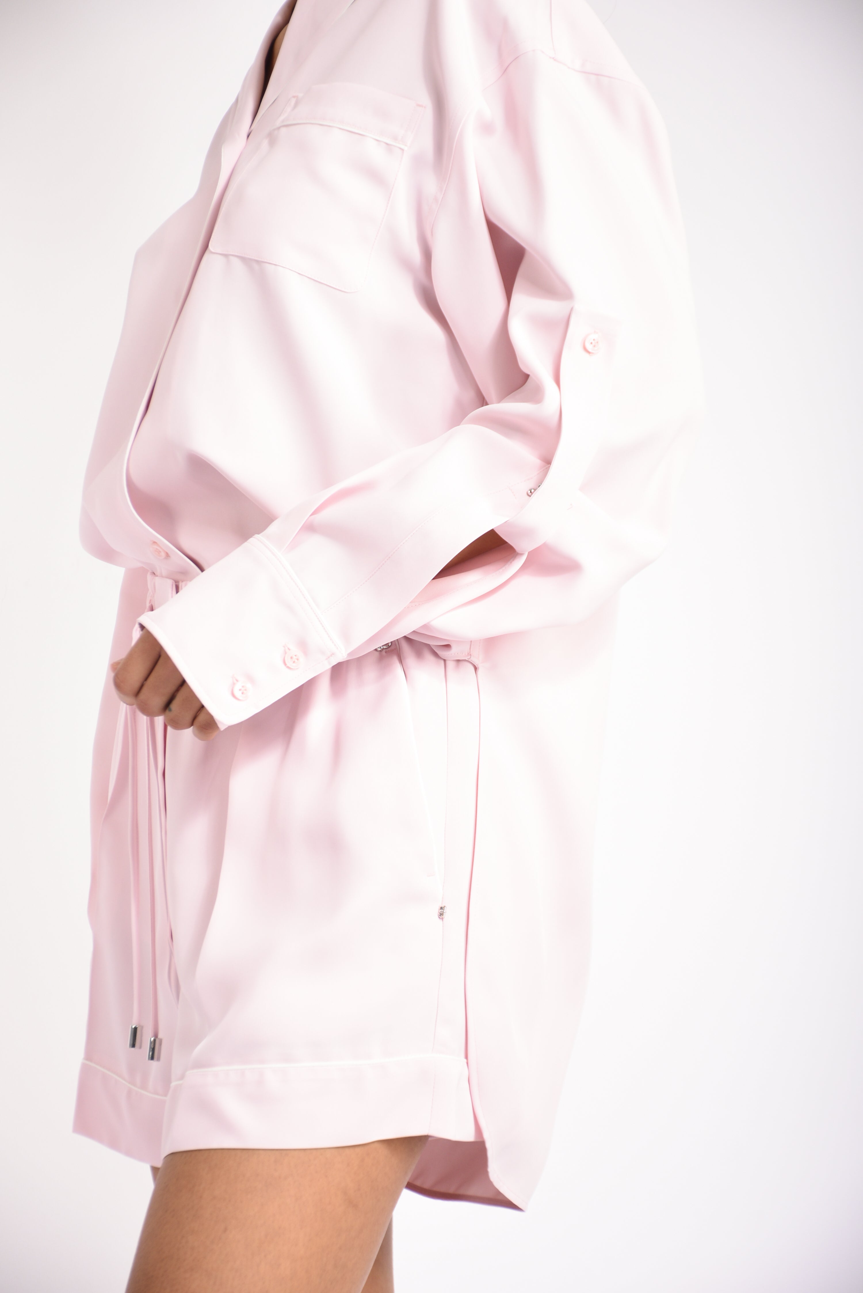 overshirt in raso cocco