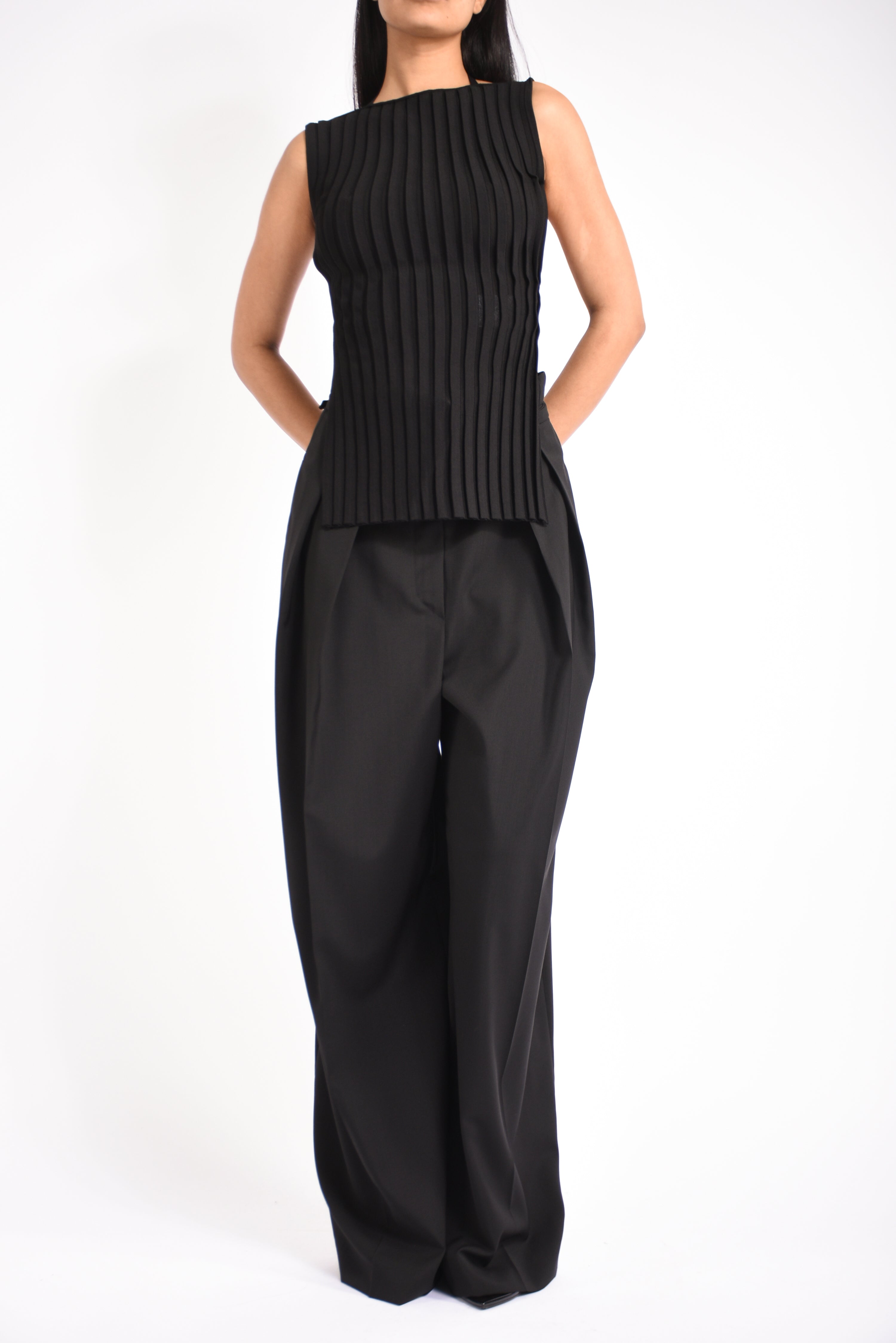 Top in maglia di viscosa stretch drago