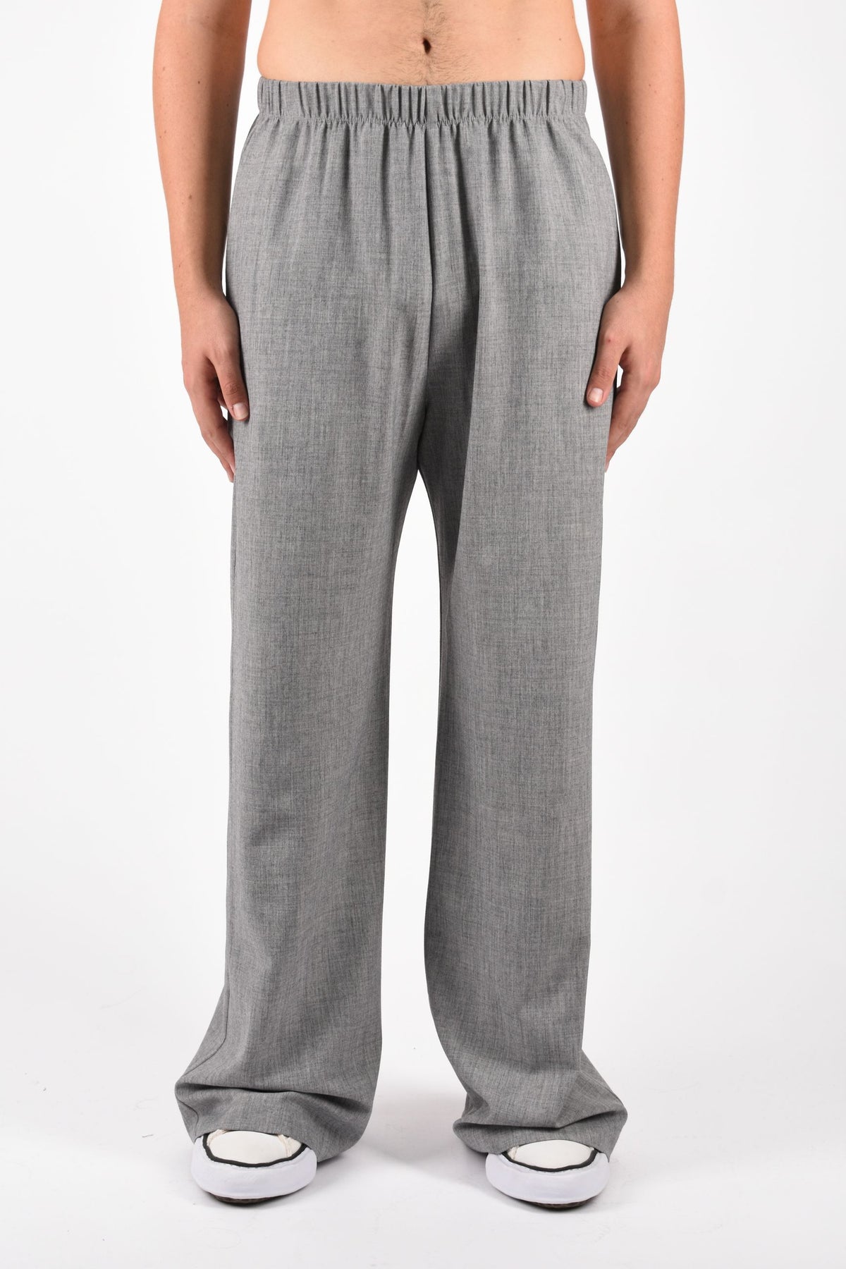 Pantaloni wide in flannel NUW26304