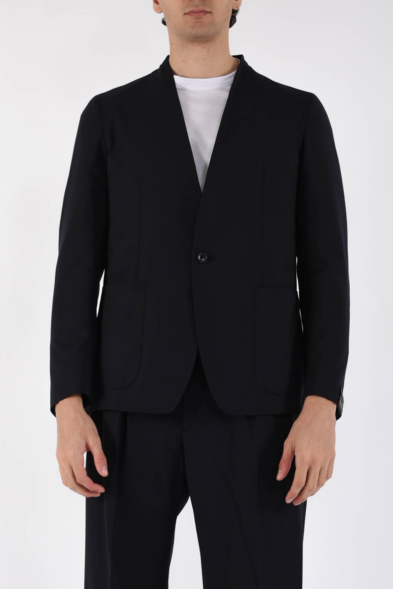 Giacca monopetto in fresco lana