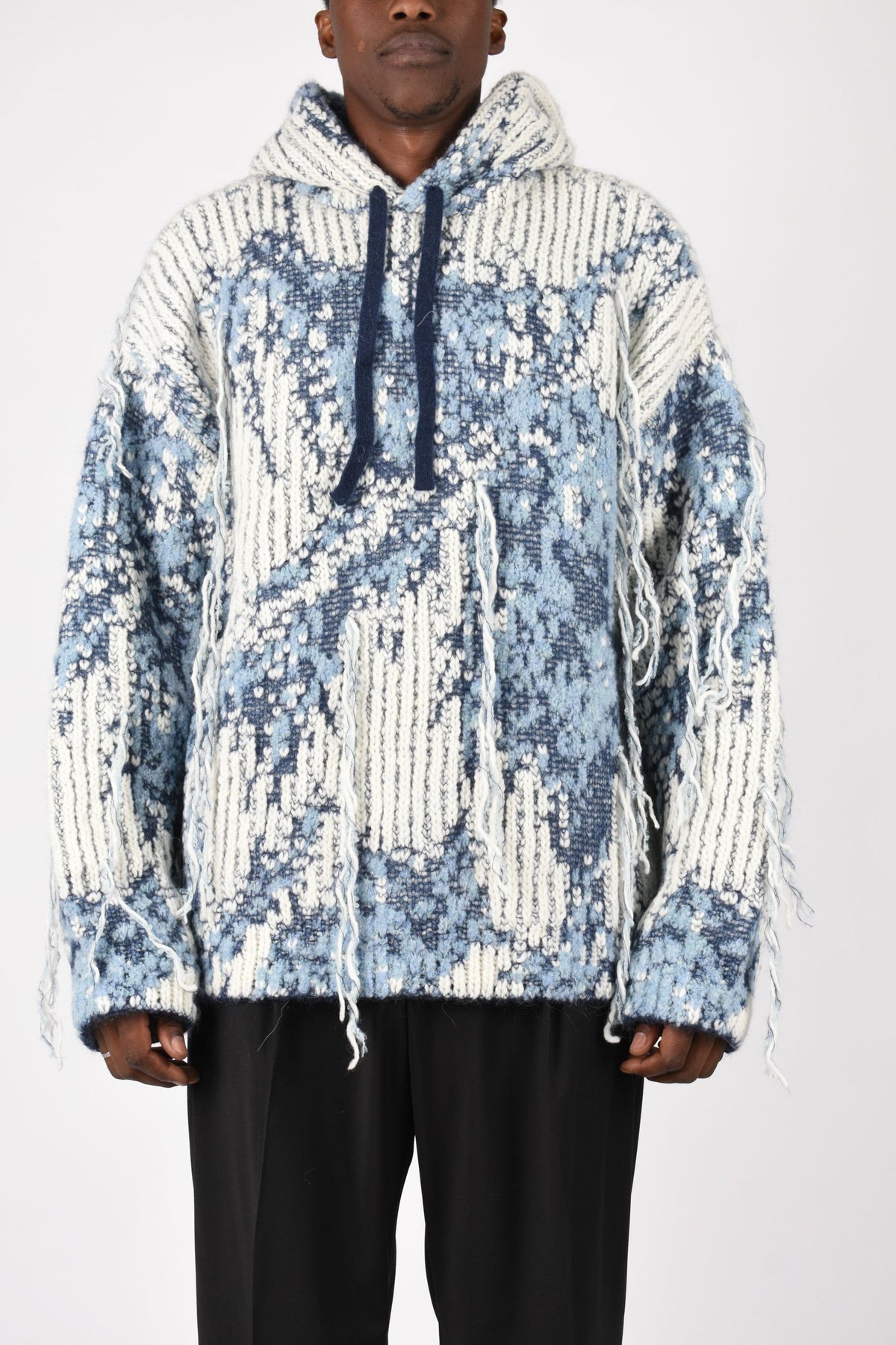 Felpa over in lana jacquard F6LAMAKH075