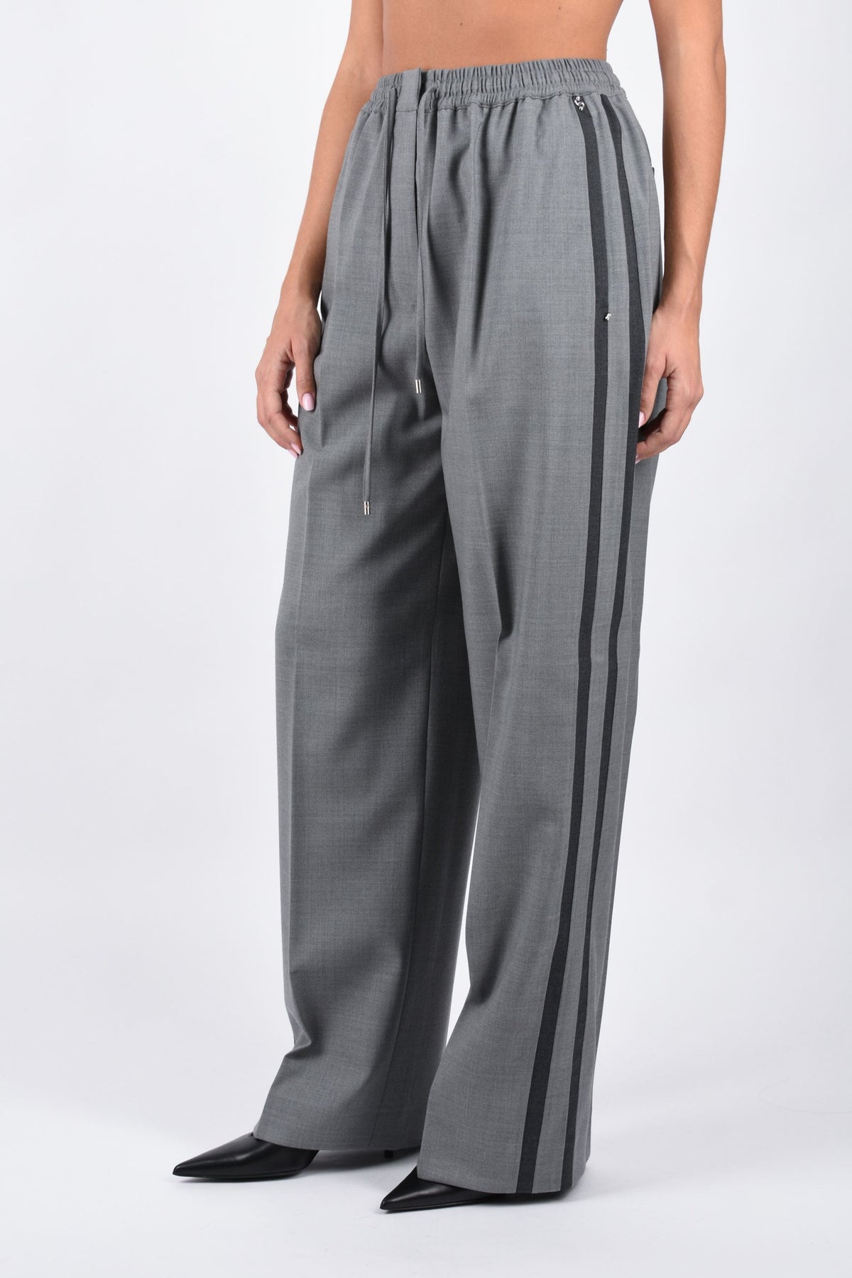 Jogger a vita bassa in lana stretch ACERI 2622136072