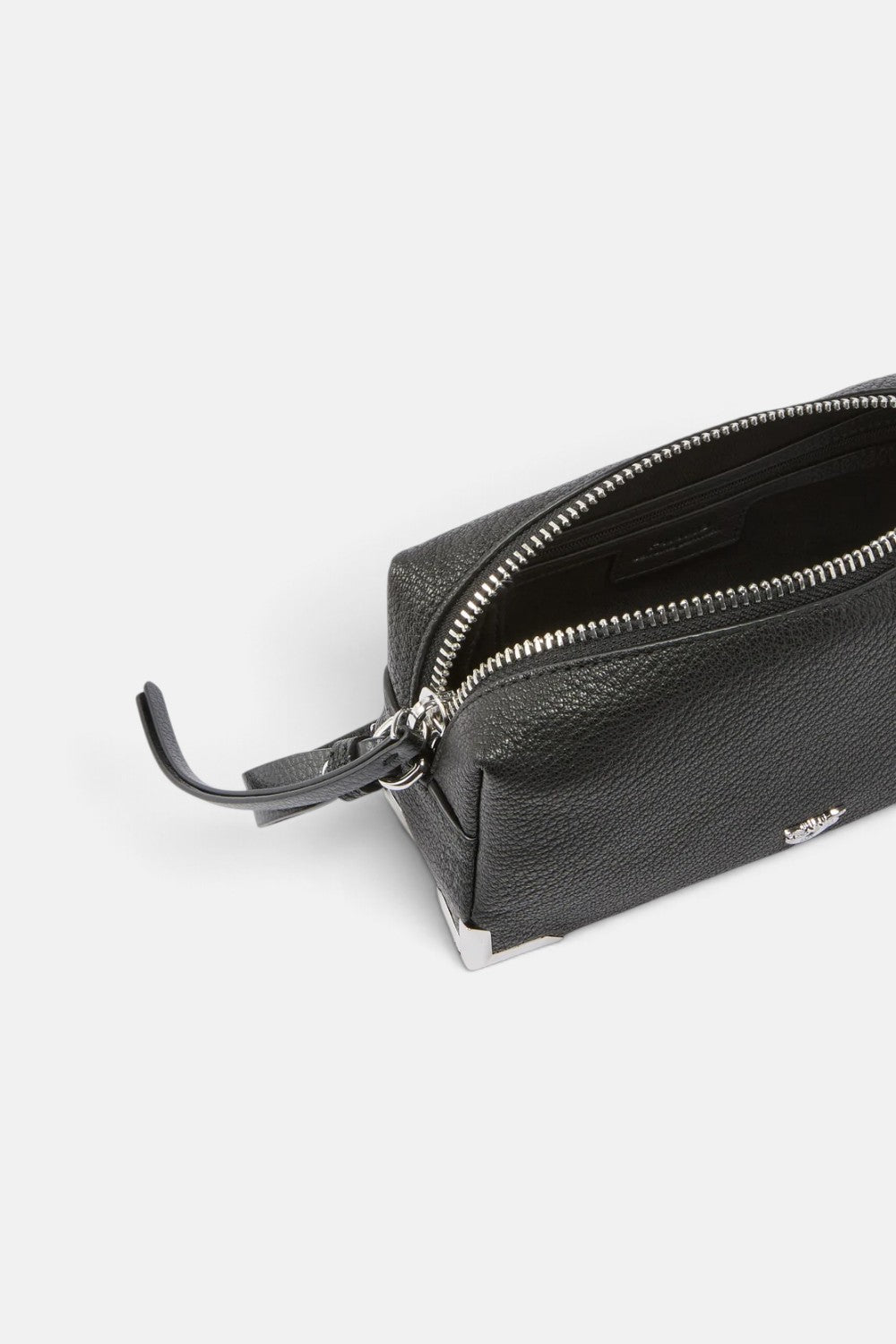 Borsa bauletto a tracolla mini in pelle fiore 106967A3CX